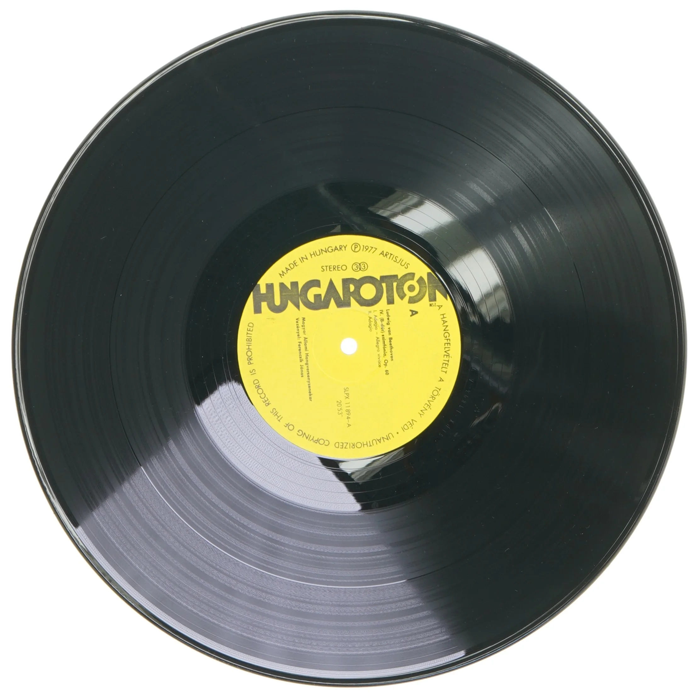 Beethoven - Symfoni nr. 4 LP fra Hungaroton