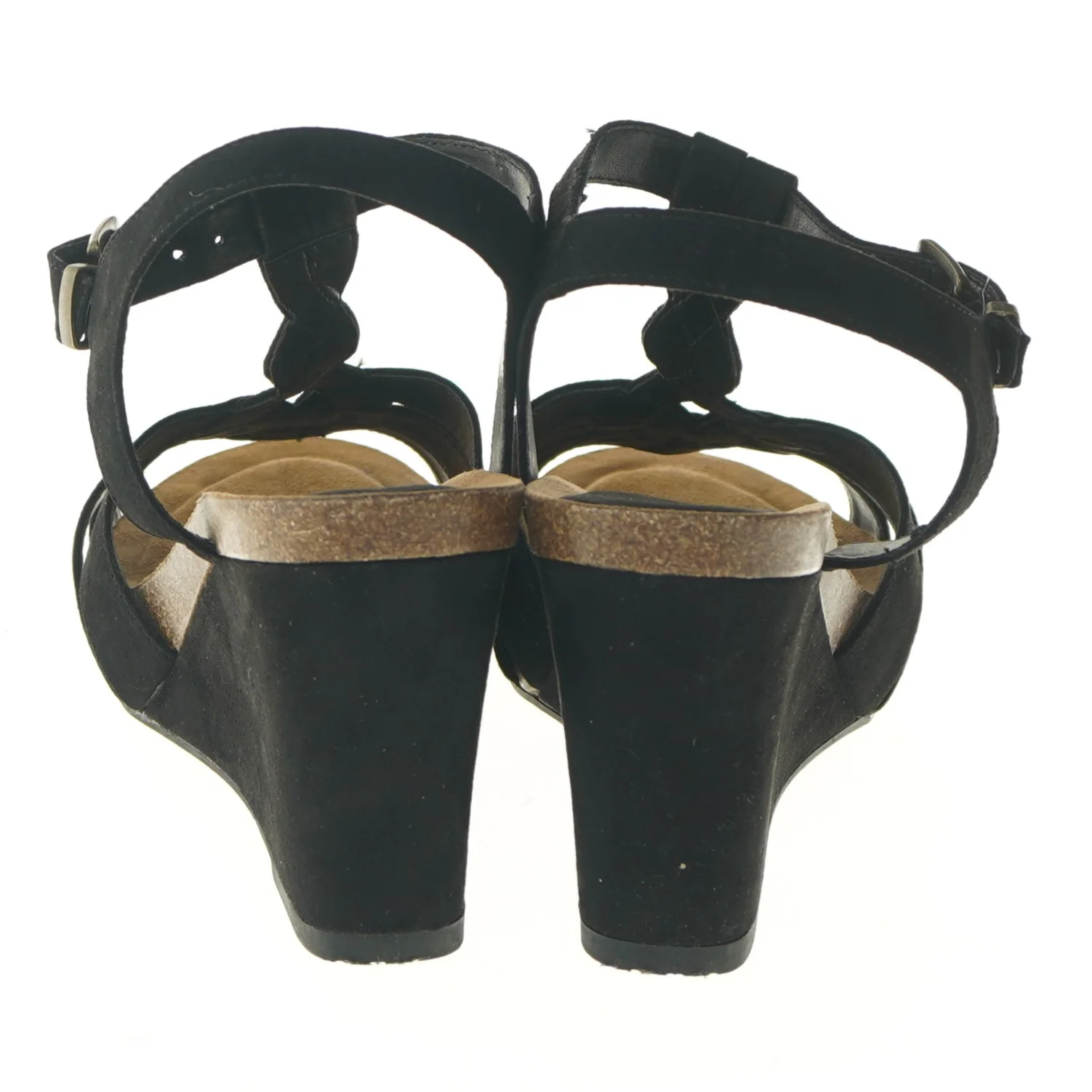 Sort kilehælsandaler størrelse 41 fra Graceland (str. 41 )