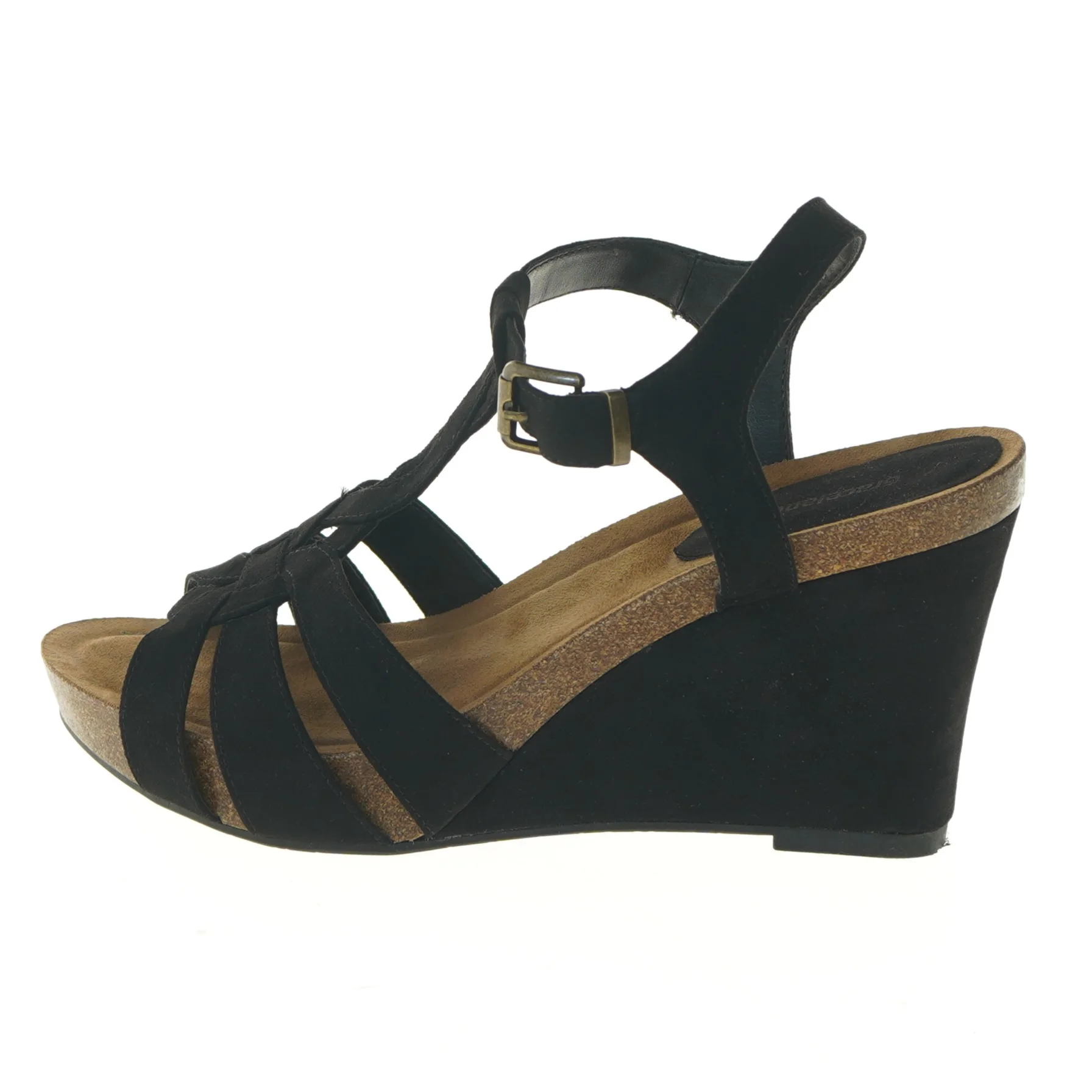 Sort kilehælsandaler størrelse 41 fra Graceland (str. 41 )