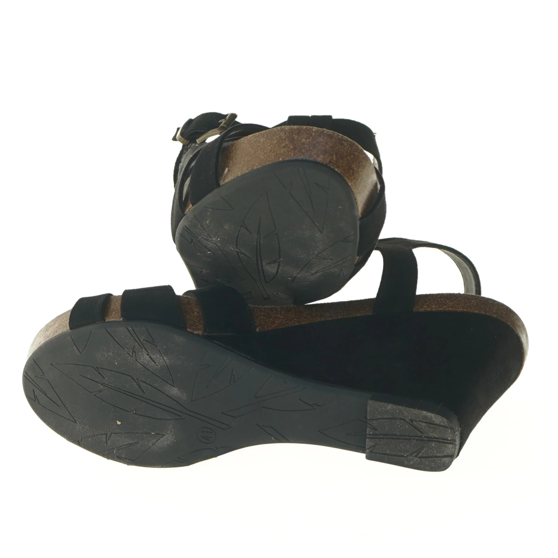 Sort kilehælsandaler størrelse 41 fra Graceland (str. 41 )