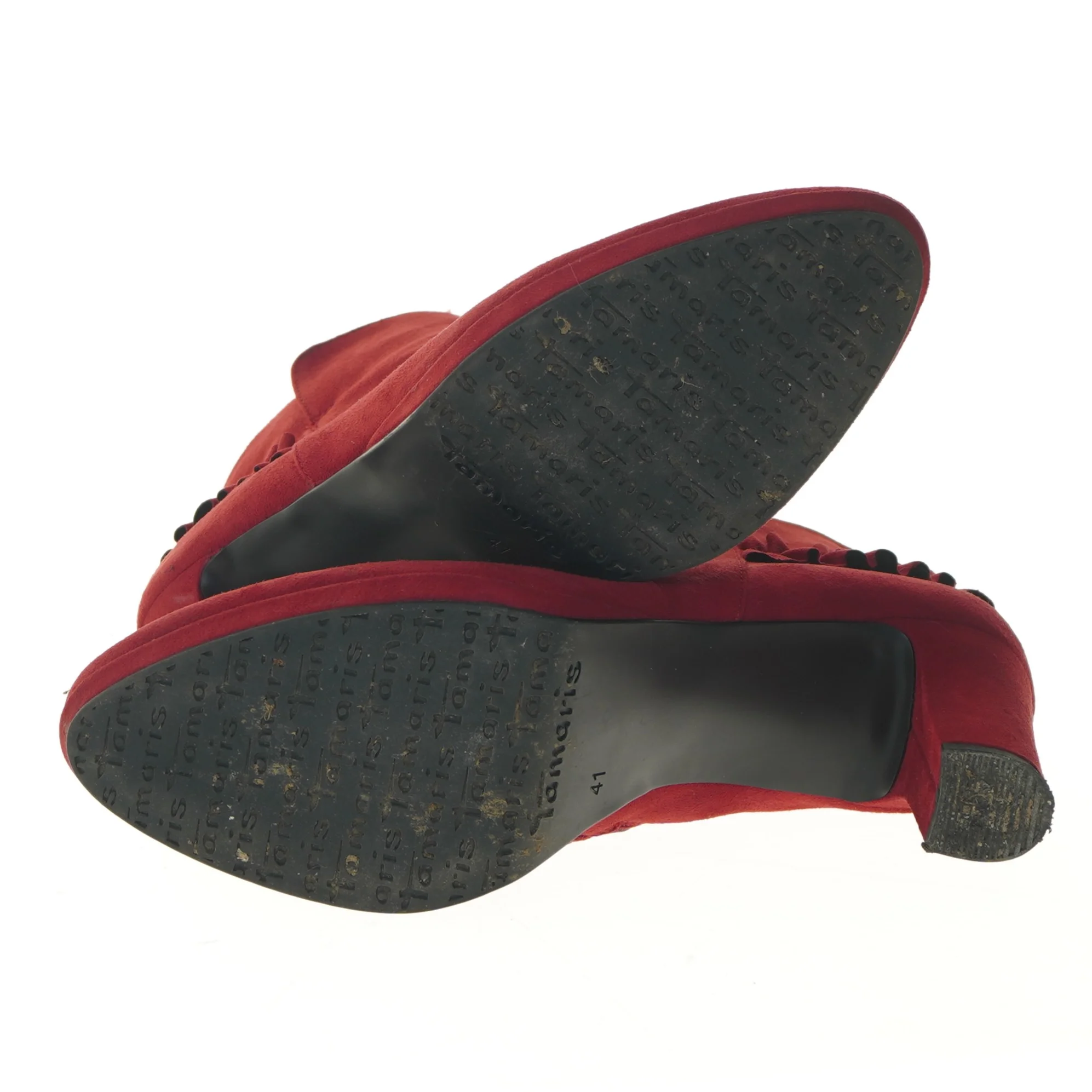 Røde ankelstøvler fra Tamaris (str. 41 )