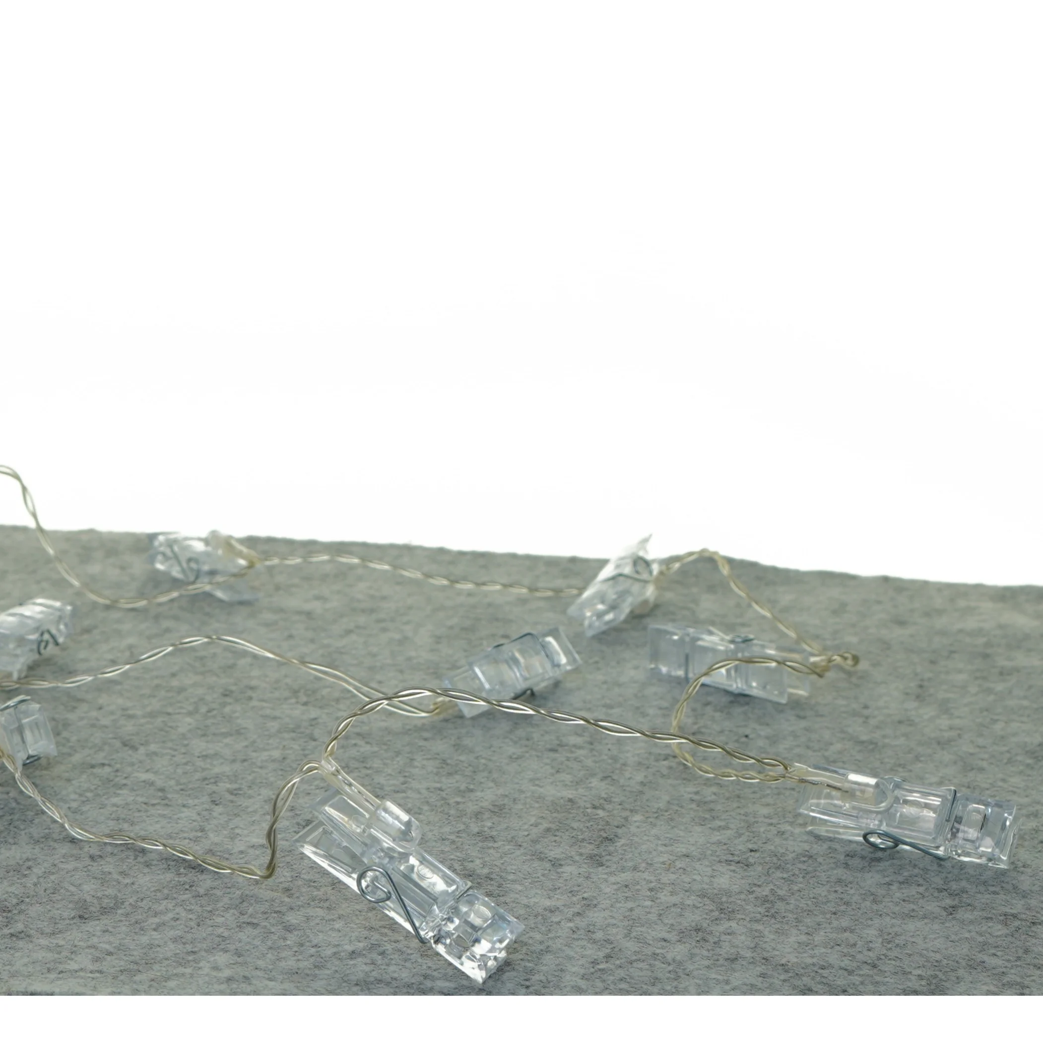 Lyskæde med klemmer (str. 170 cm)