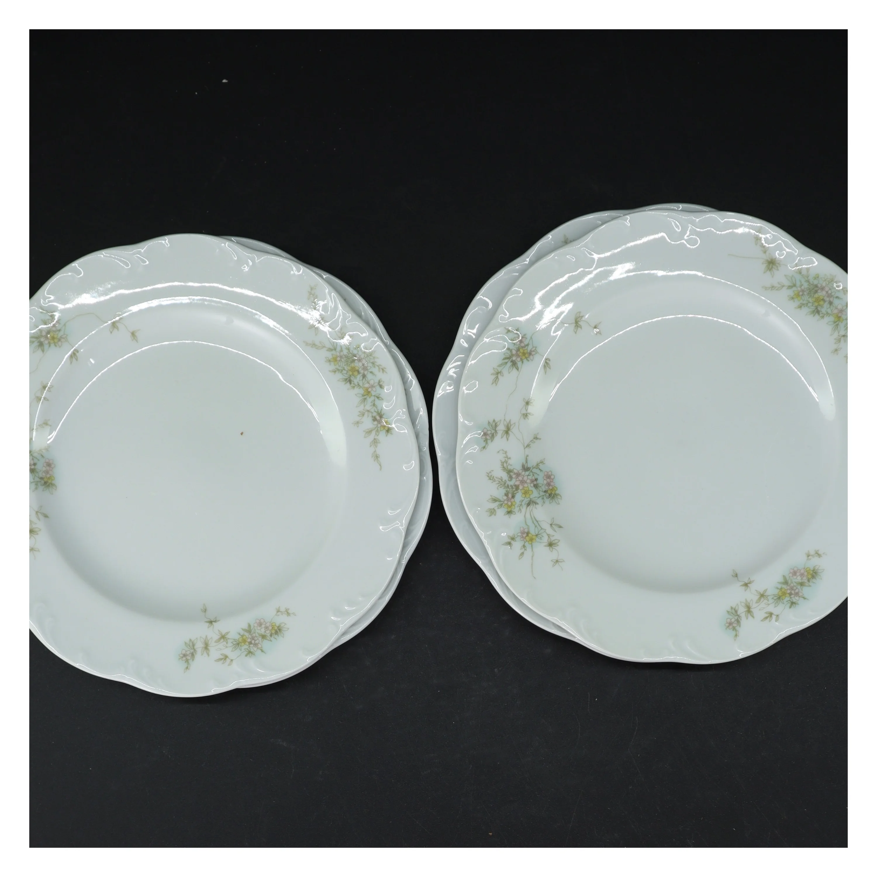 Porcelænstallerkener fra Royal Collection (str. Ø. 21 cm. 4 styk)