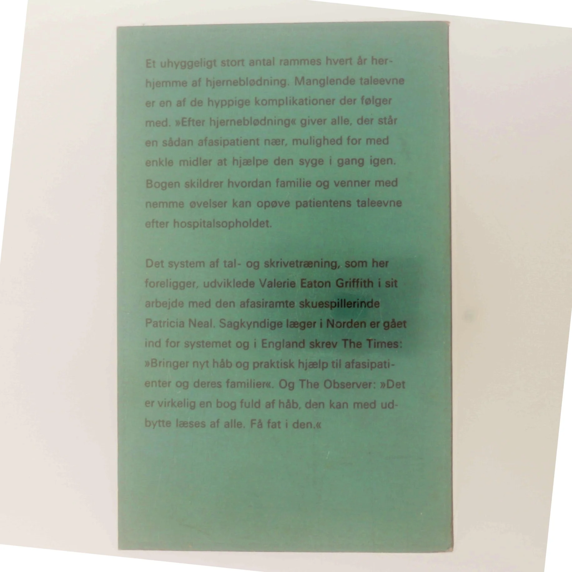 Efter hjerneblødning af Valerie Eaton Griffith (Bog)