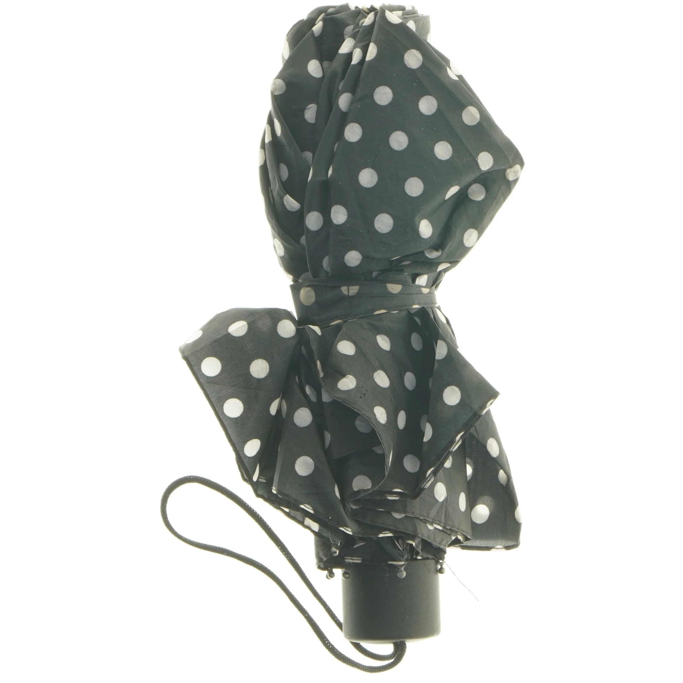 Foldbar paraply med polkaprikker