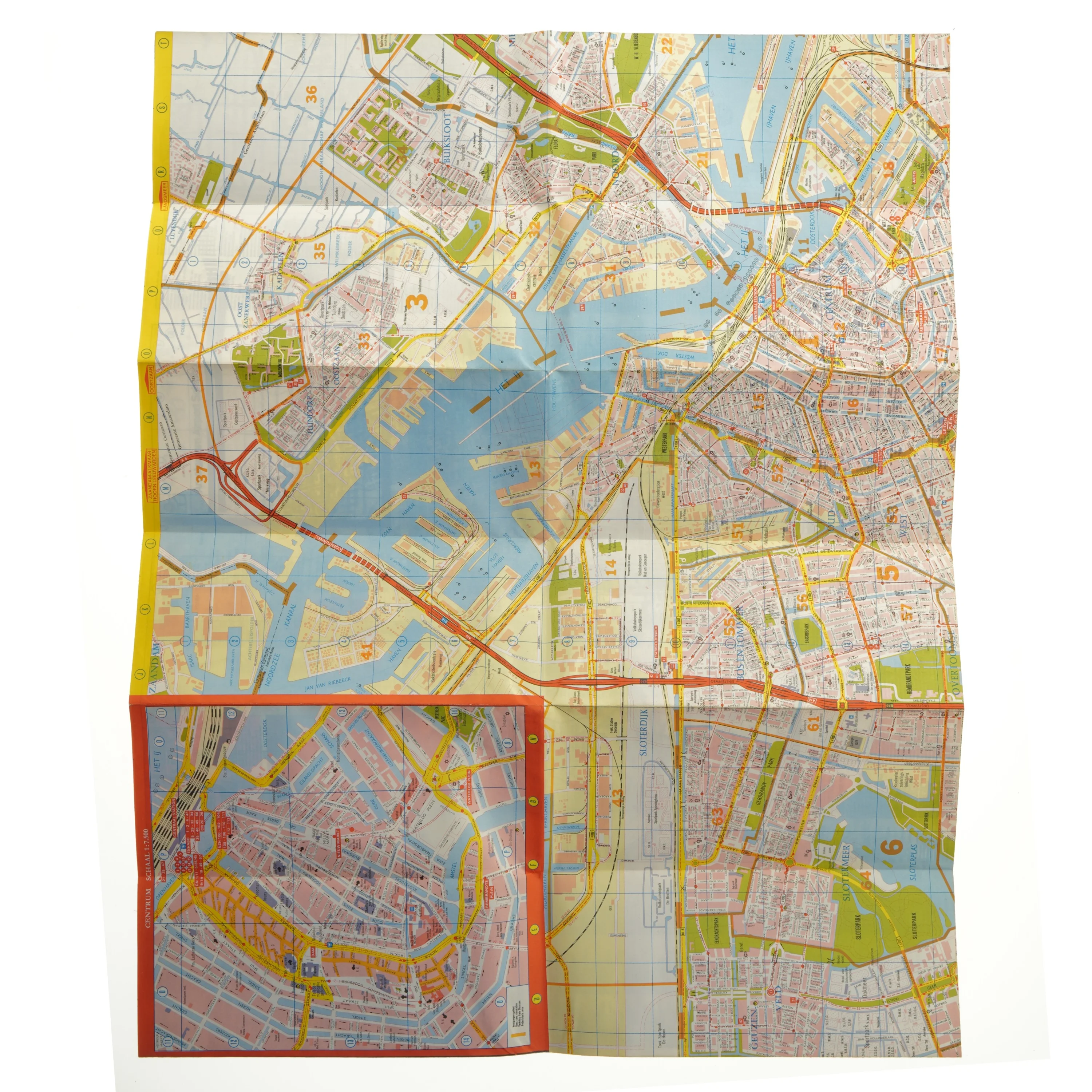 Gamle bykort over Amsterdam (str. Ikke angivet)