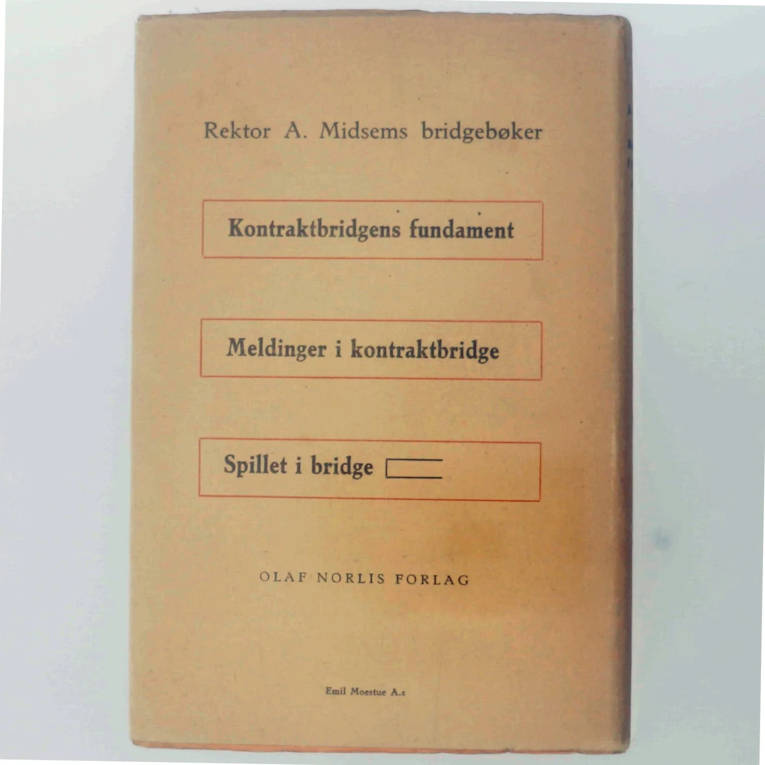 Meldinger i Kontrakt Bridge af A. Midsem (Bog)