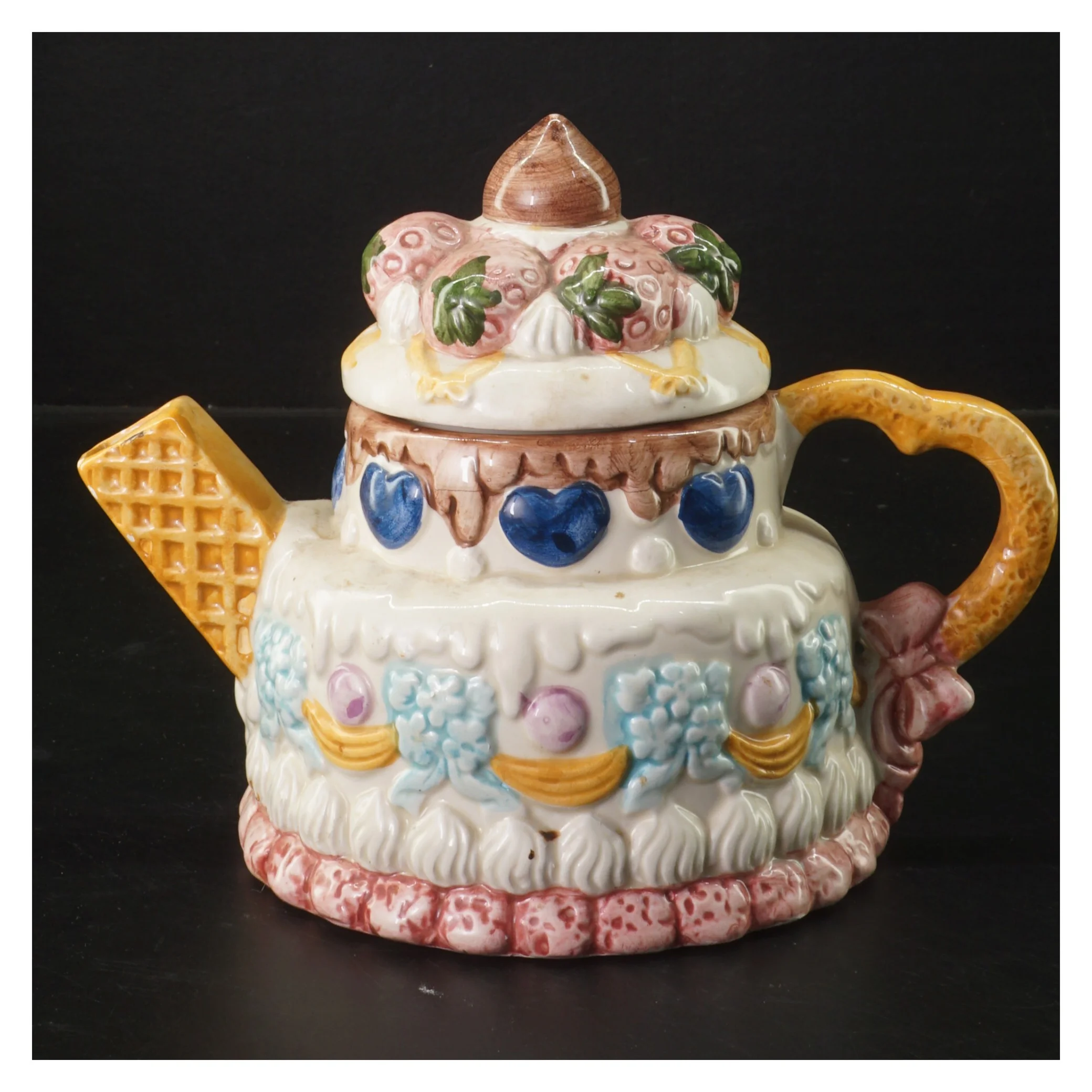 Dekorativt keramik tekande (str. 17 cm)