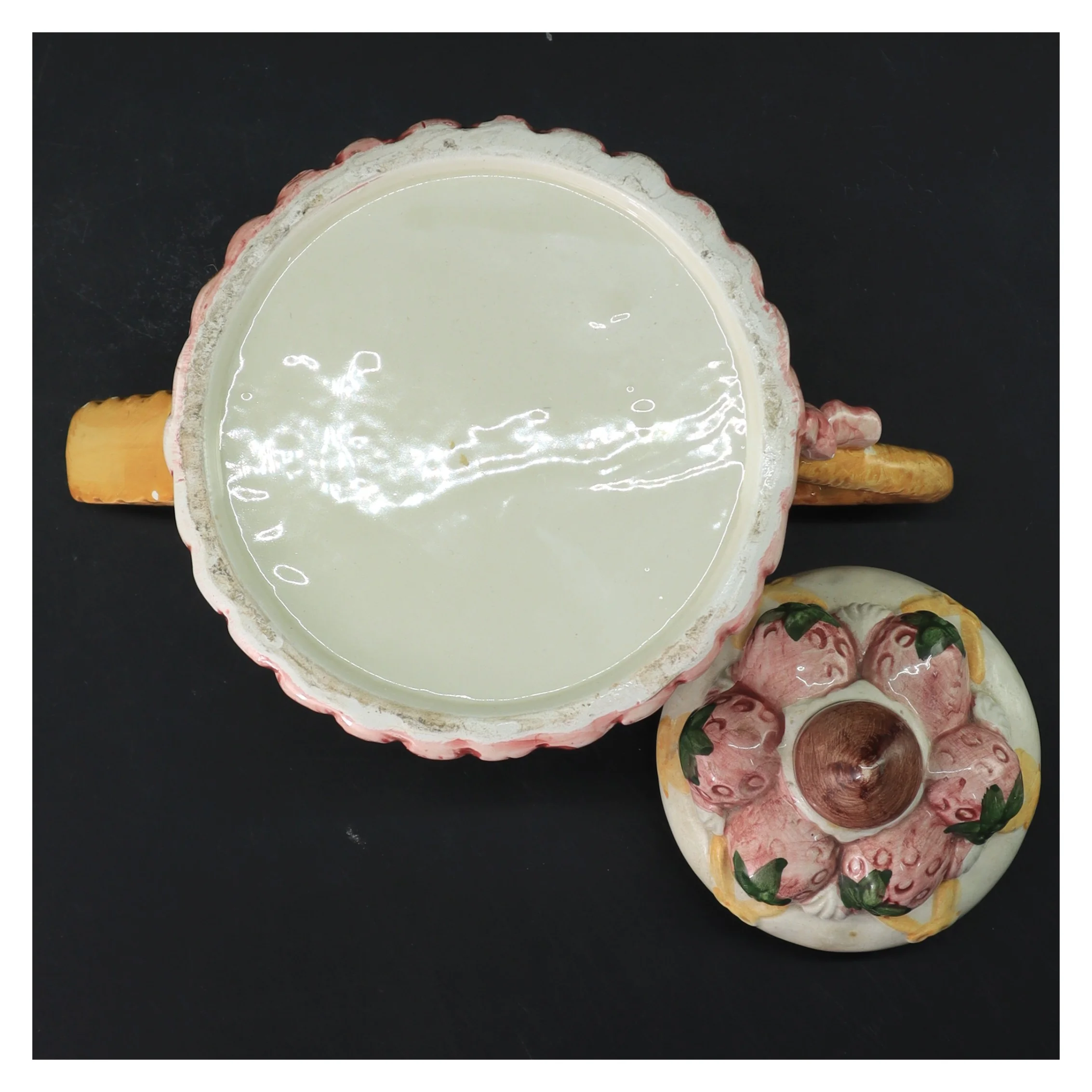 Dekorativt keramik tekande (str. 17 cm)