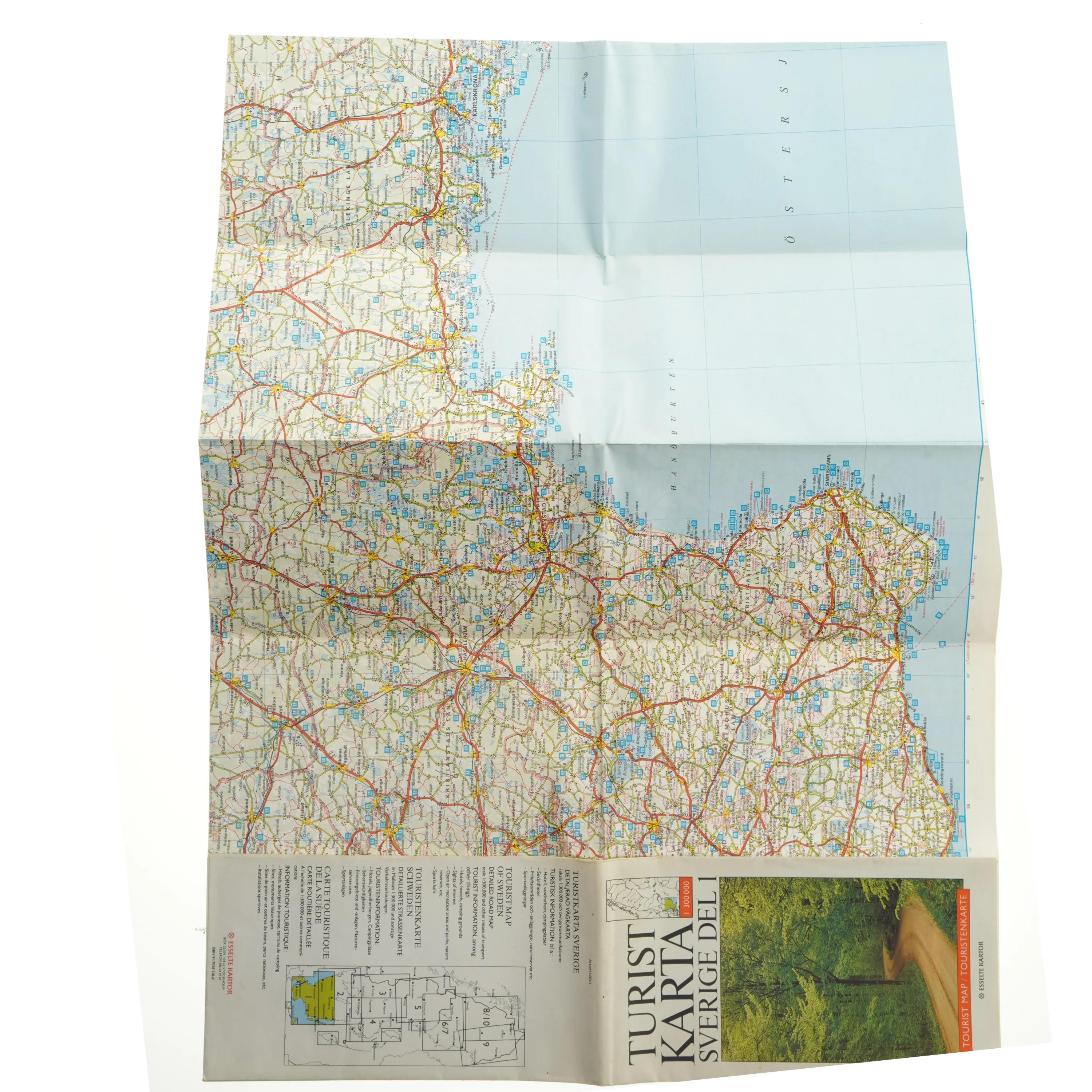 Landkort over Sverige