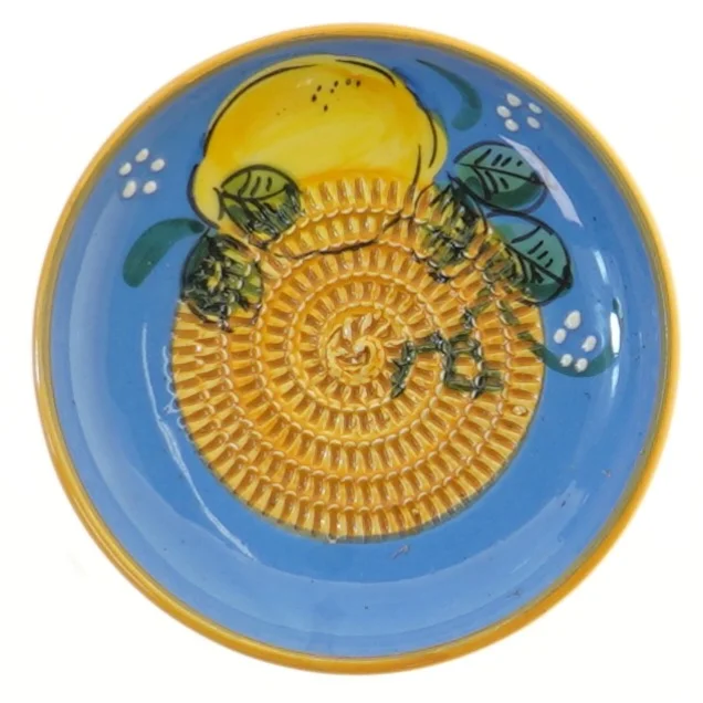 Dekorativ tallerken med citron motiv fra Rupi 1980 (str. Ø 12 cm)