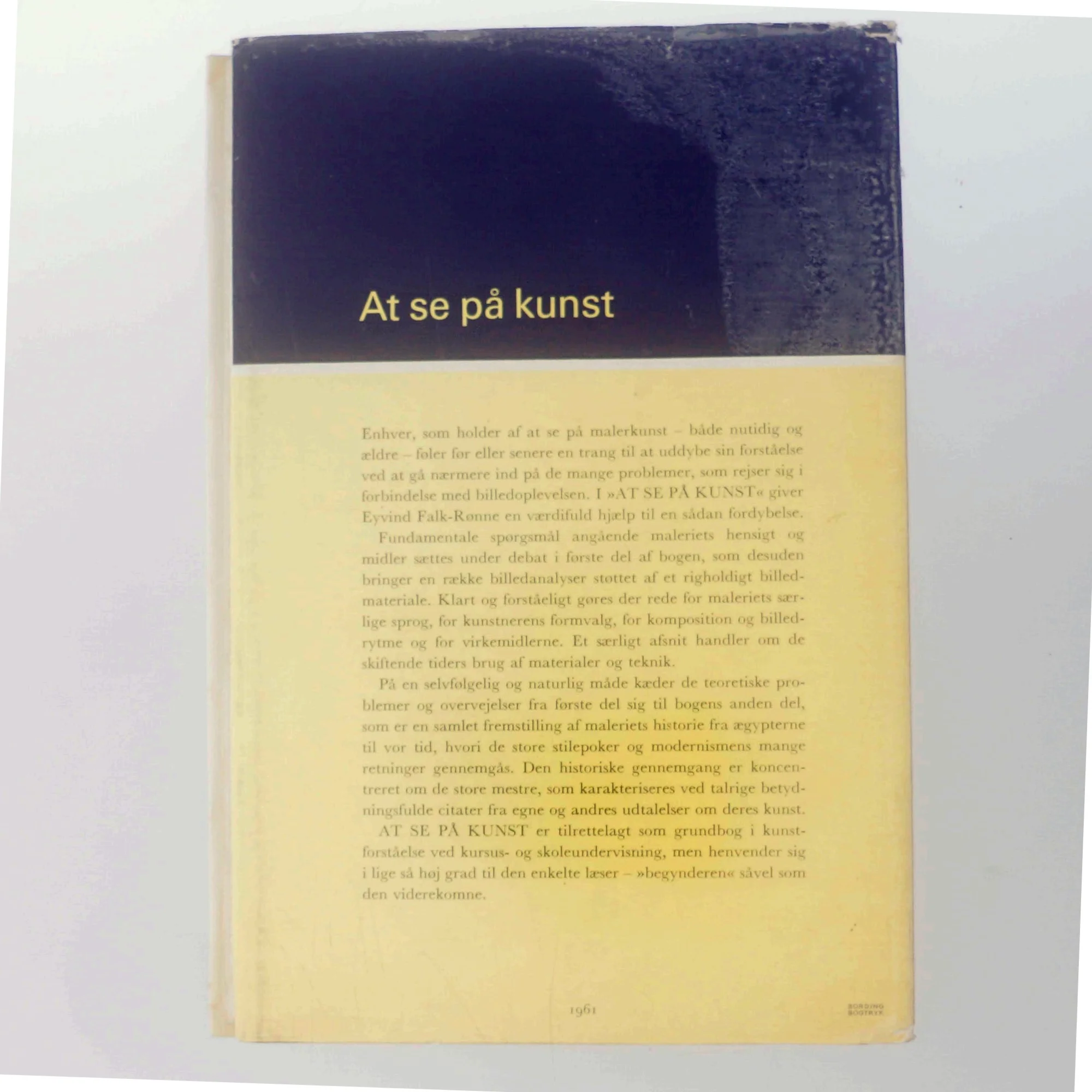 At se på kunst af Eyvind Falk-Rønne (Bog)