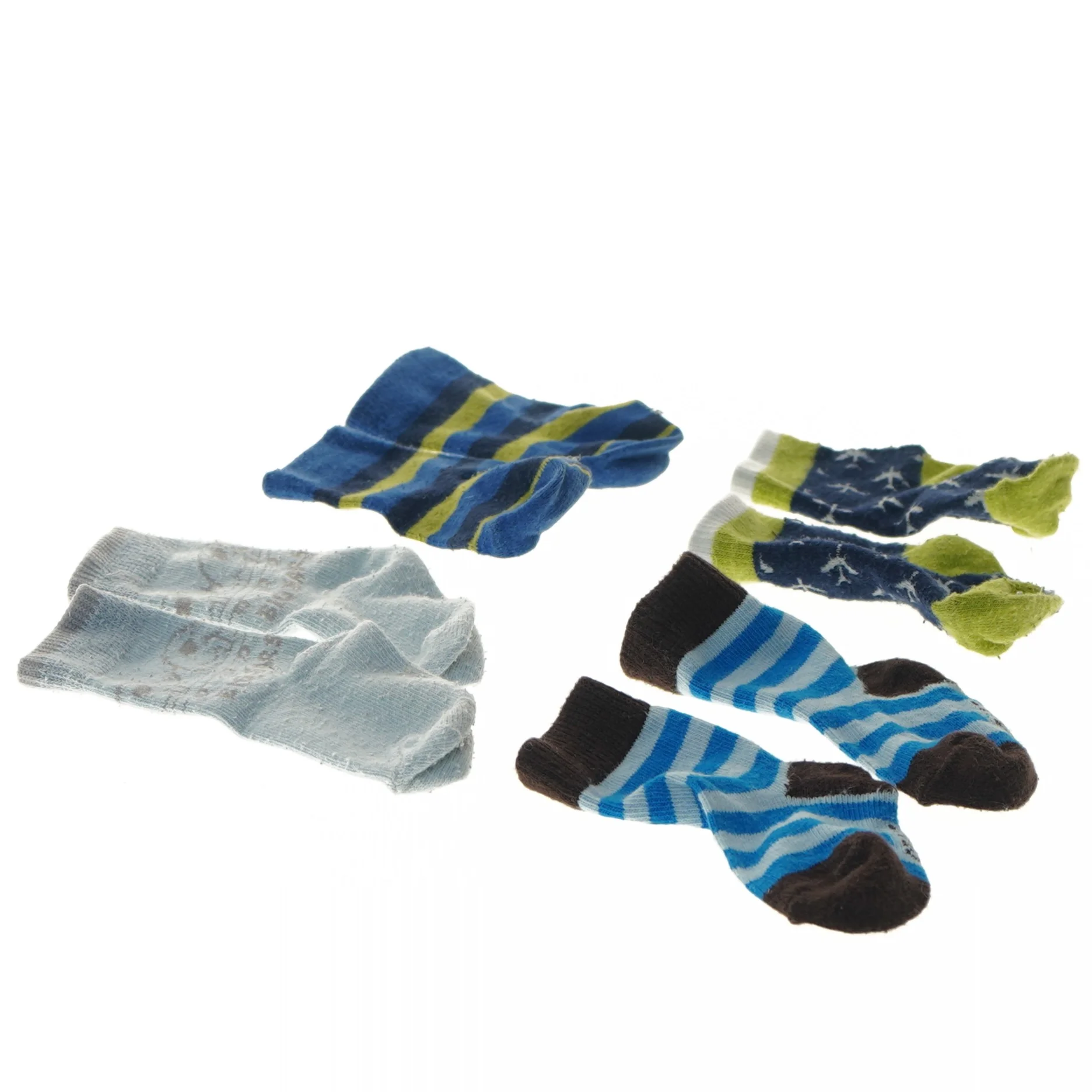 Babystrømper sæt (str. fod 9 cm længde 13,5 cm)