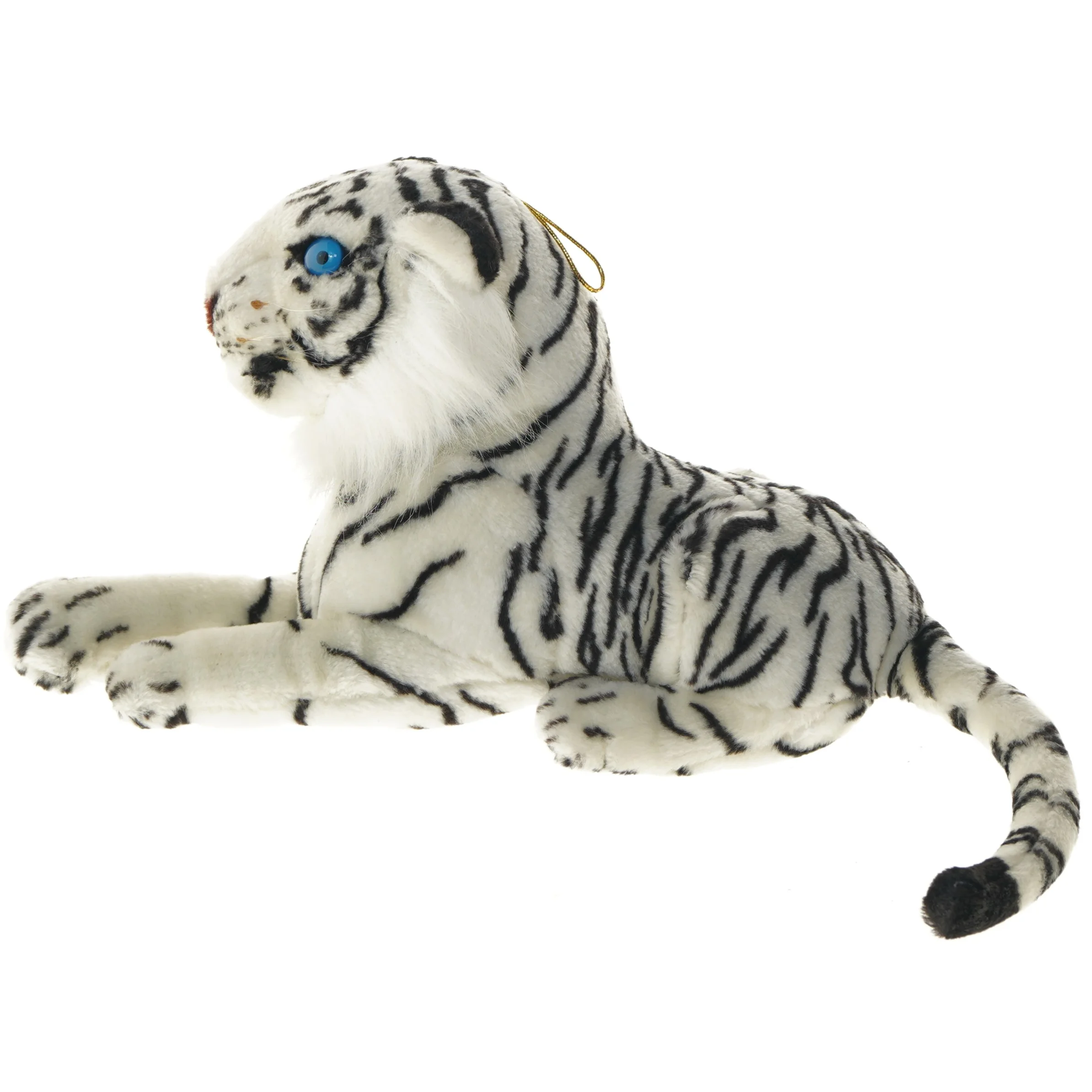 Hvid tiger tøjdyr (str. 35 cm)