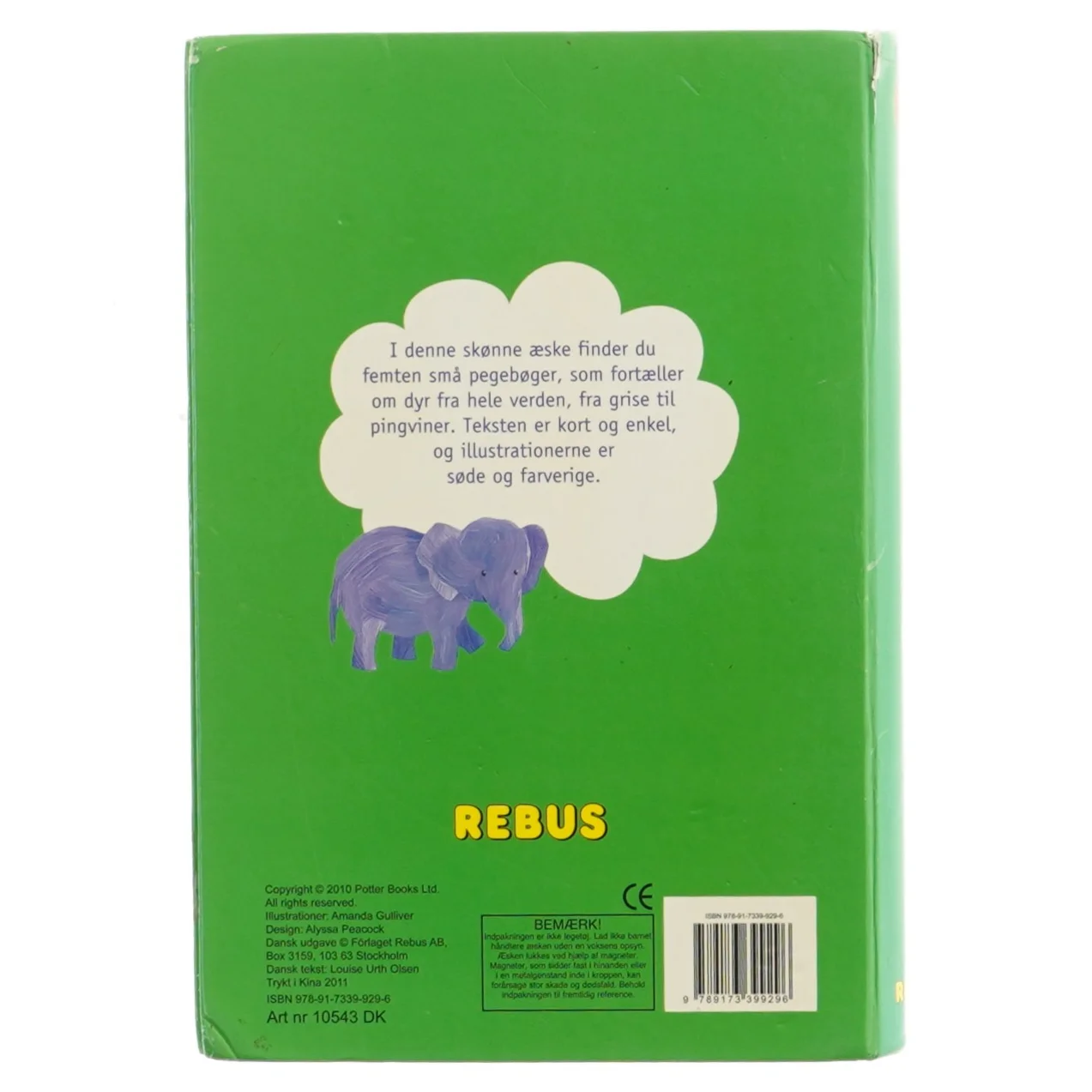 Min Dyreverden Børnebog fra Rebus af Louise Ulrich Olsen (str. 26x18,5 cm) (Bog)