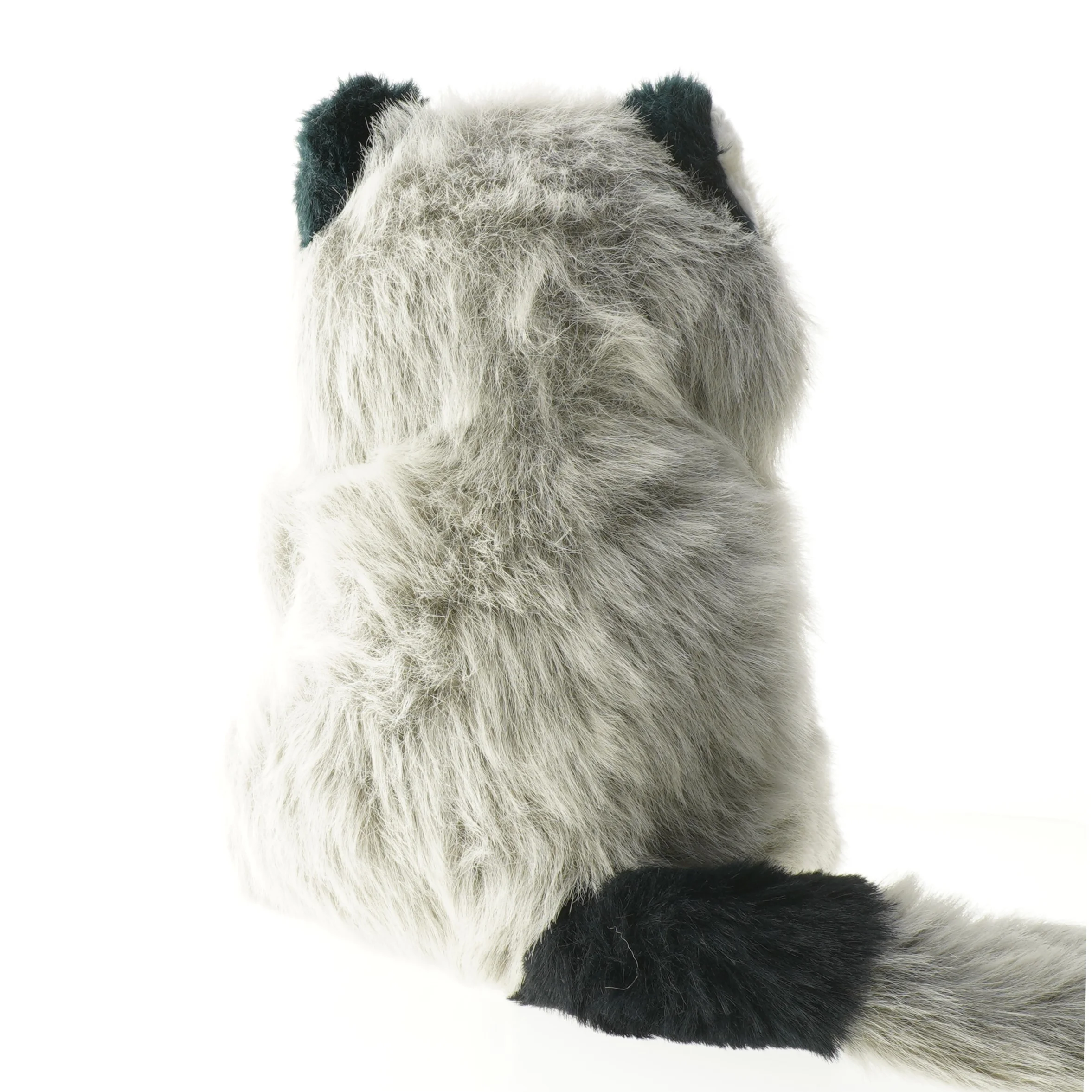 Grå vaskebjørn bamse (str. 30 cm)