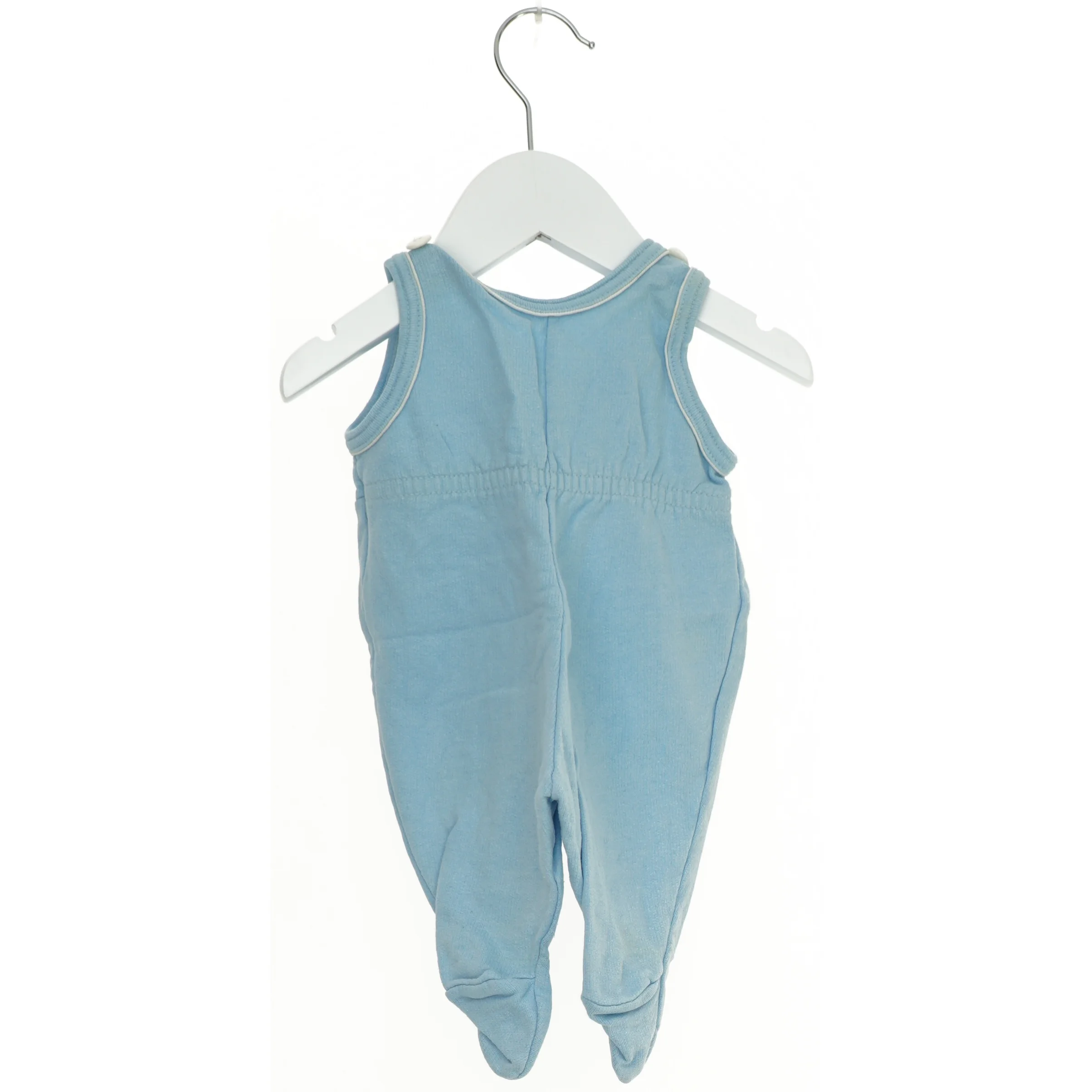 Blå sparkedragt med motiver fra Friends (str. 50)