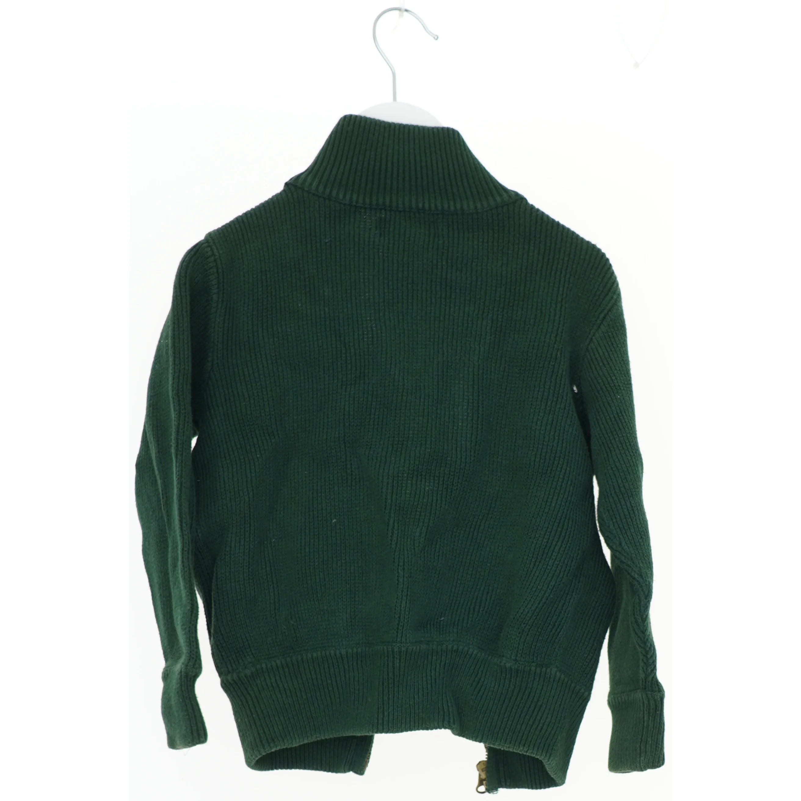 Grøn cardigan med lynlåse fra Ralph Lauren (str. 116)