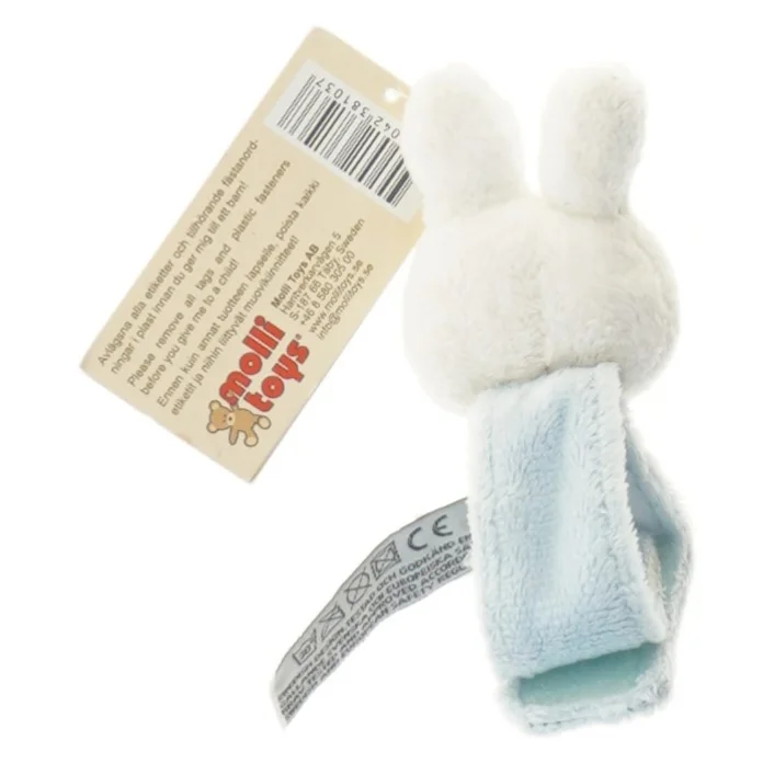 Molli Toys babyrangle med kanin fra Molli Toys (str. 13 cm)