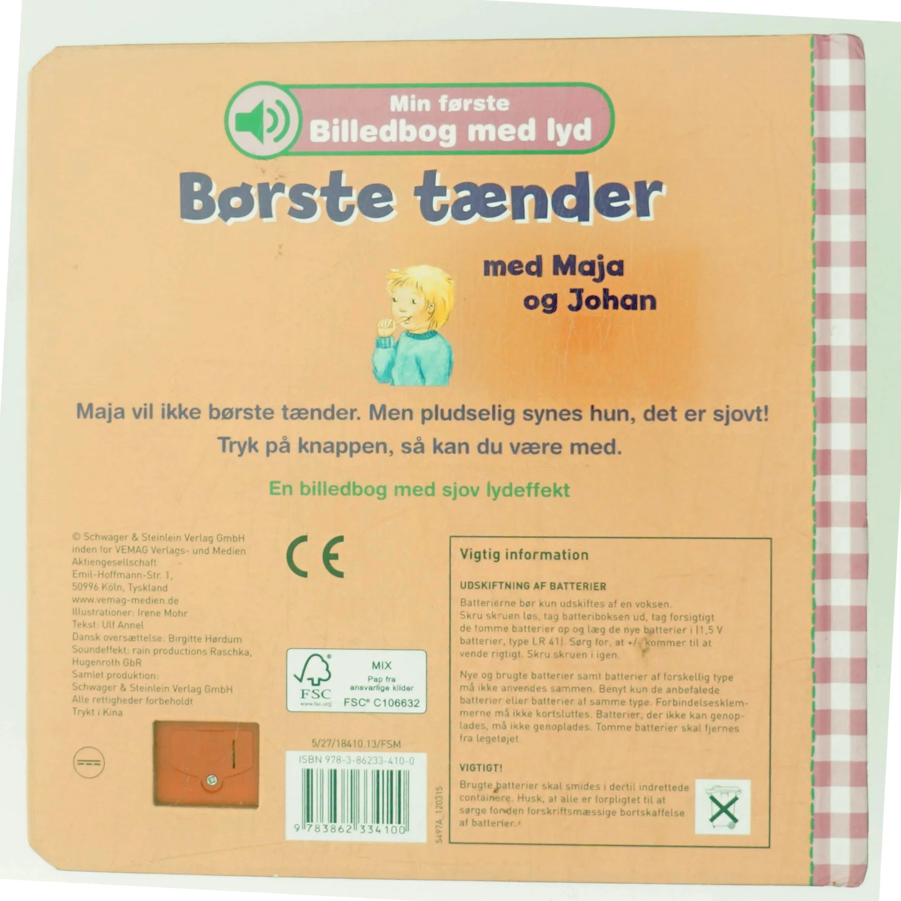 Børste tænder med Maja og Johan af Ilona Mahr (Bog)