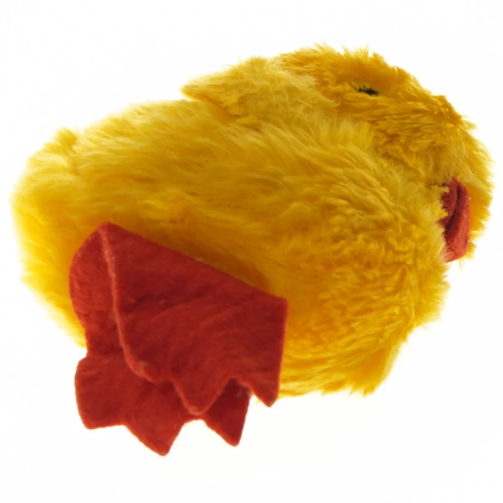 Gul plys kylling (str. 17 cm)