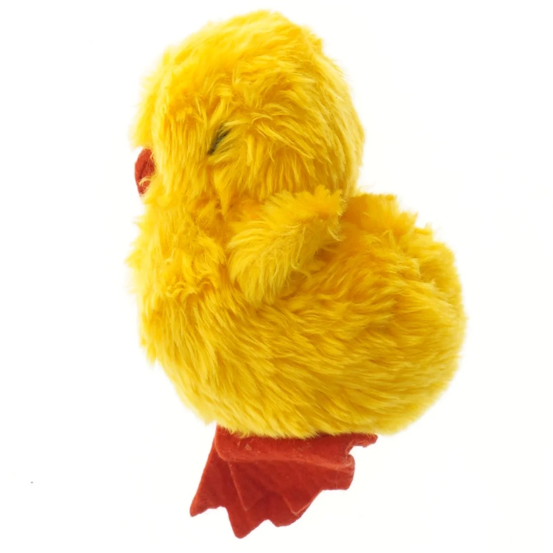 Gul plys kylling (str. 17 cm)