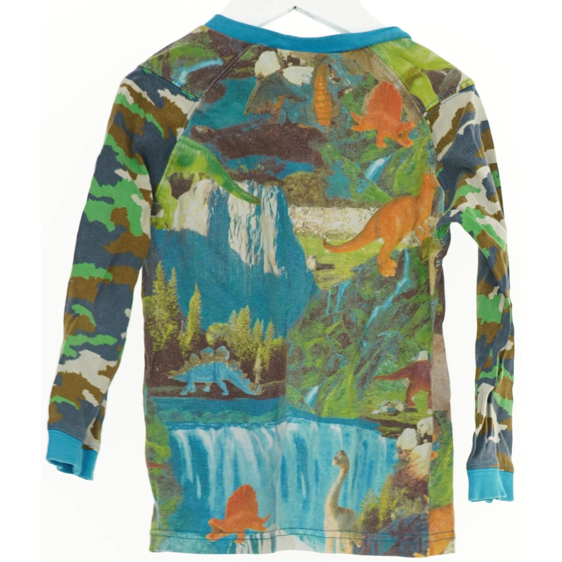 Langærmet bluse med dinosaur print fra Molo (str. 104)