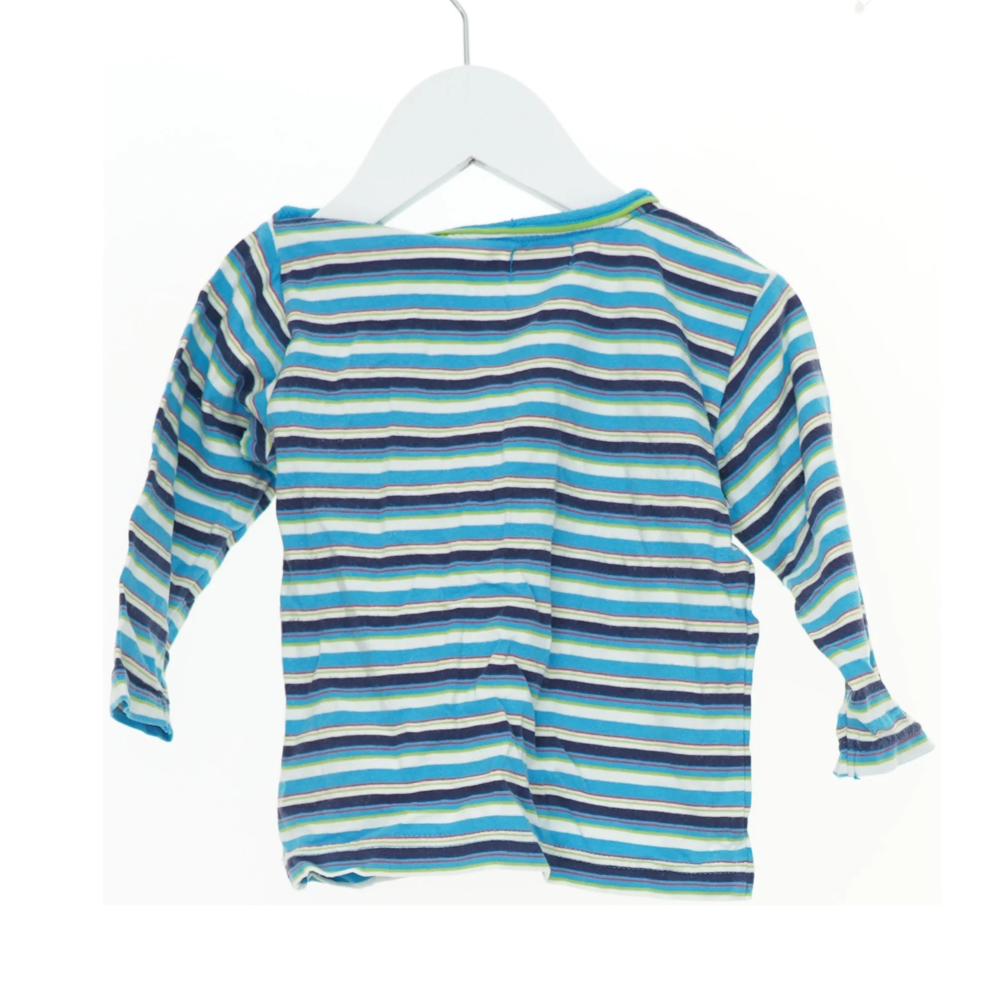 Langærmet stribet bluse til børn med scooter motiv fra Name It (str. 74)