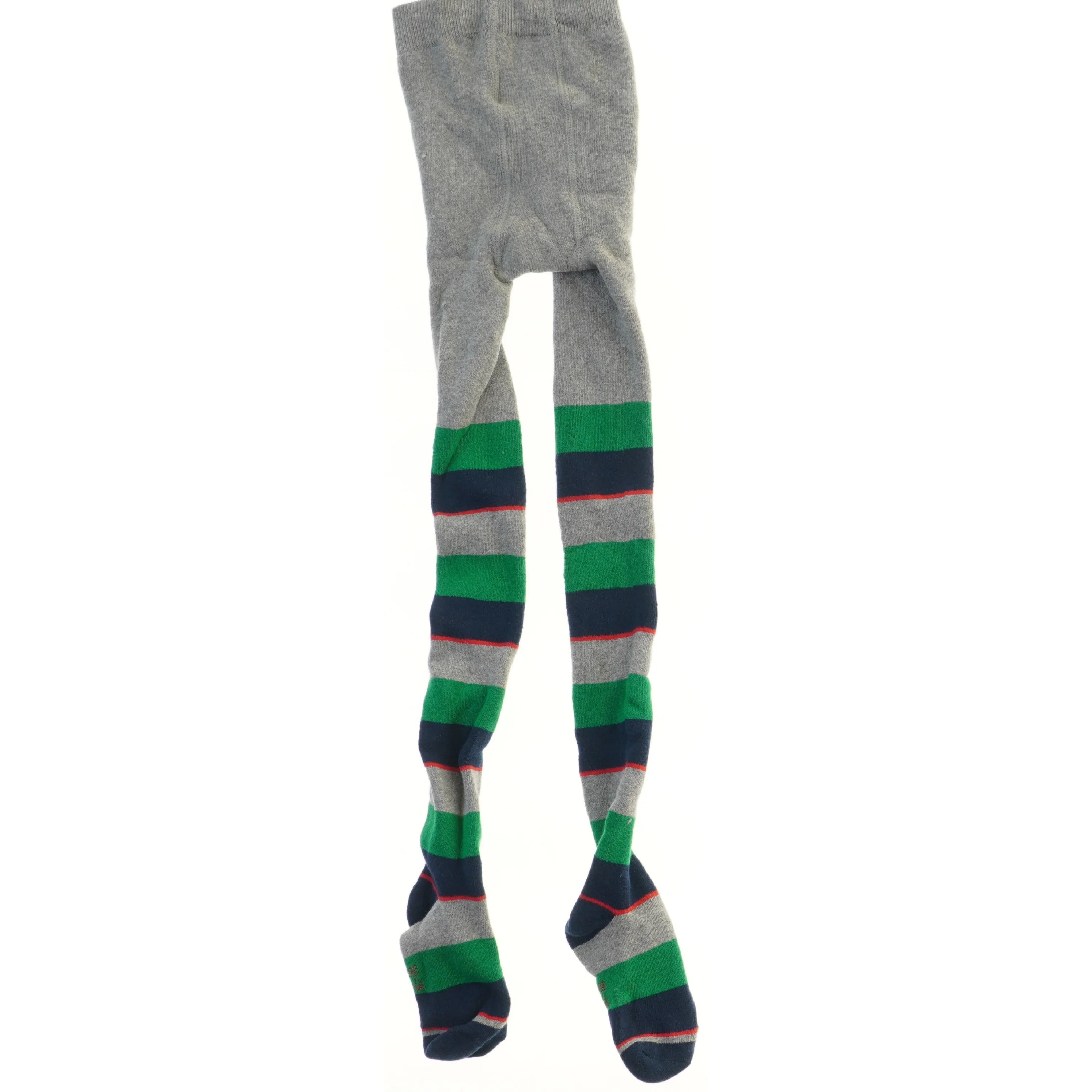 Strikkede strømpebukser med farverige striber fra Lupilu (str. 110)