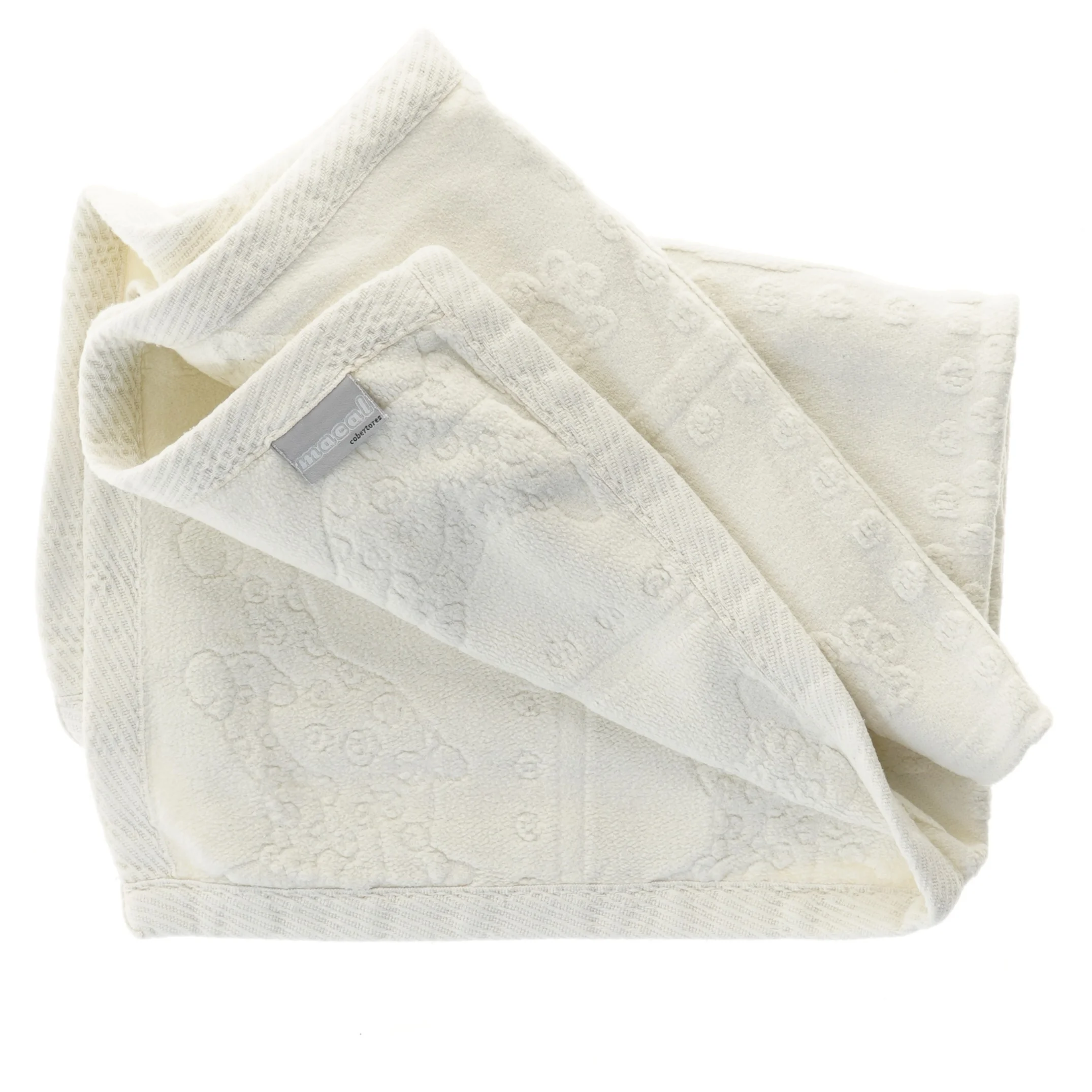 Hvidt håndklæde fra Maécol (str. 95x68 cm)