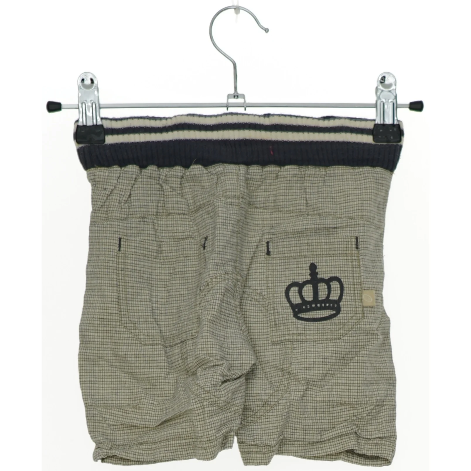 Børneshorts med tekst fra Petibom (str. 68)