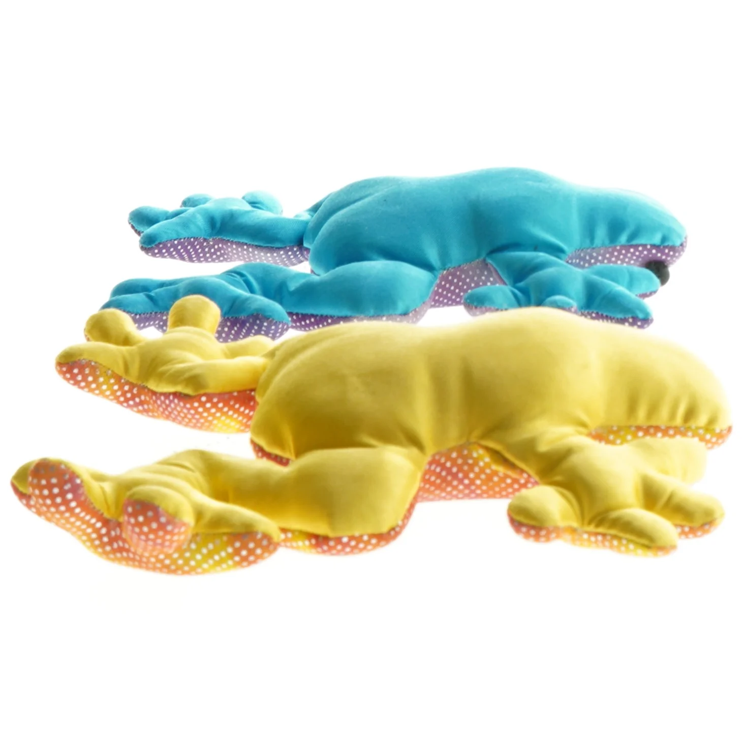 Farverige frø tøjdyr (str. 17 cm)