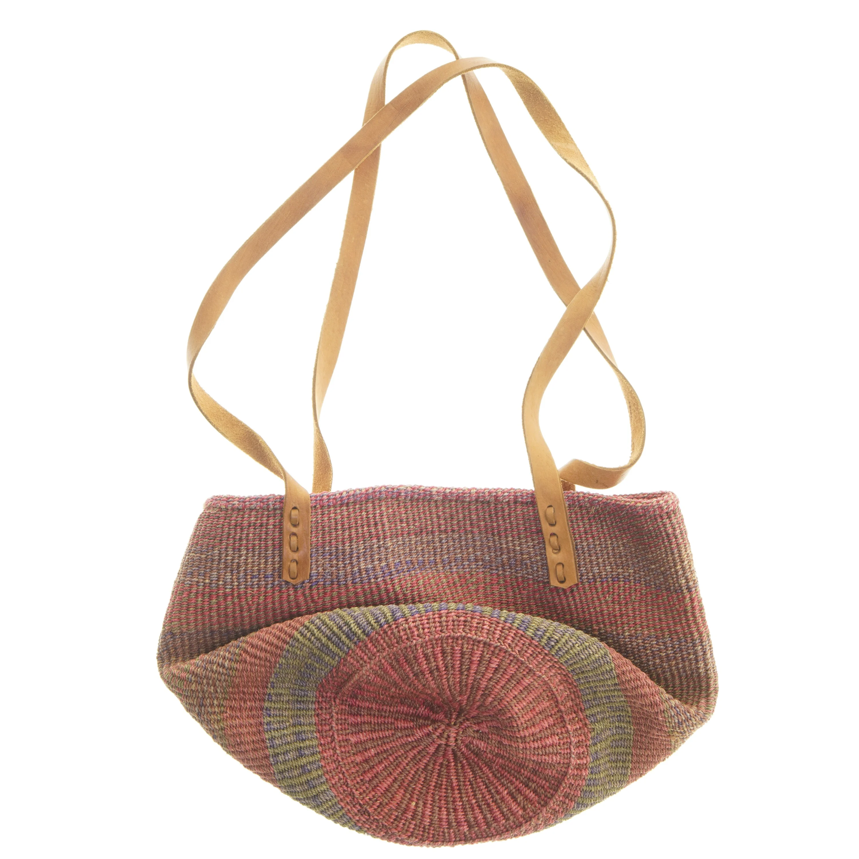 Håndlavet stribet taske (str. 25x38 cm)