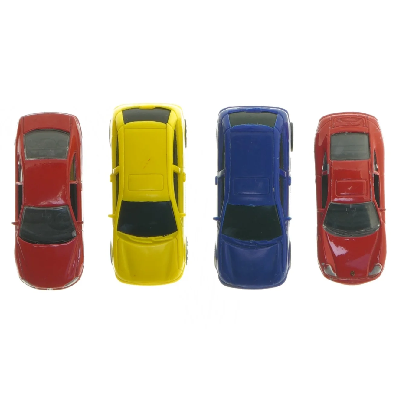 Sæt af små legetøjsbiler (str. ca. 8 cm)