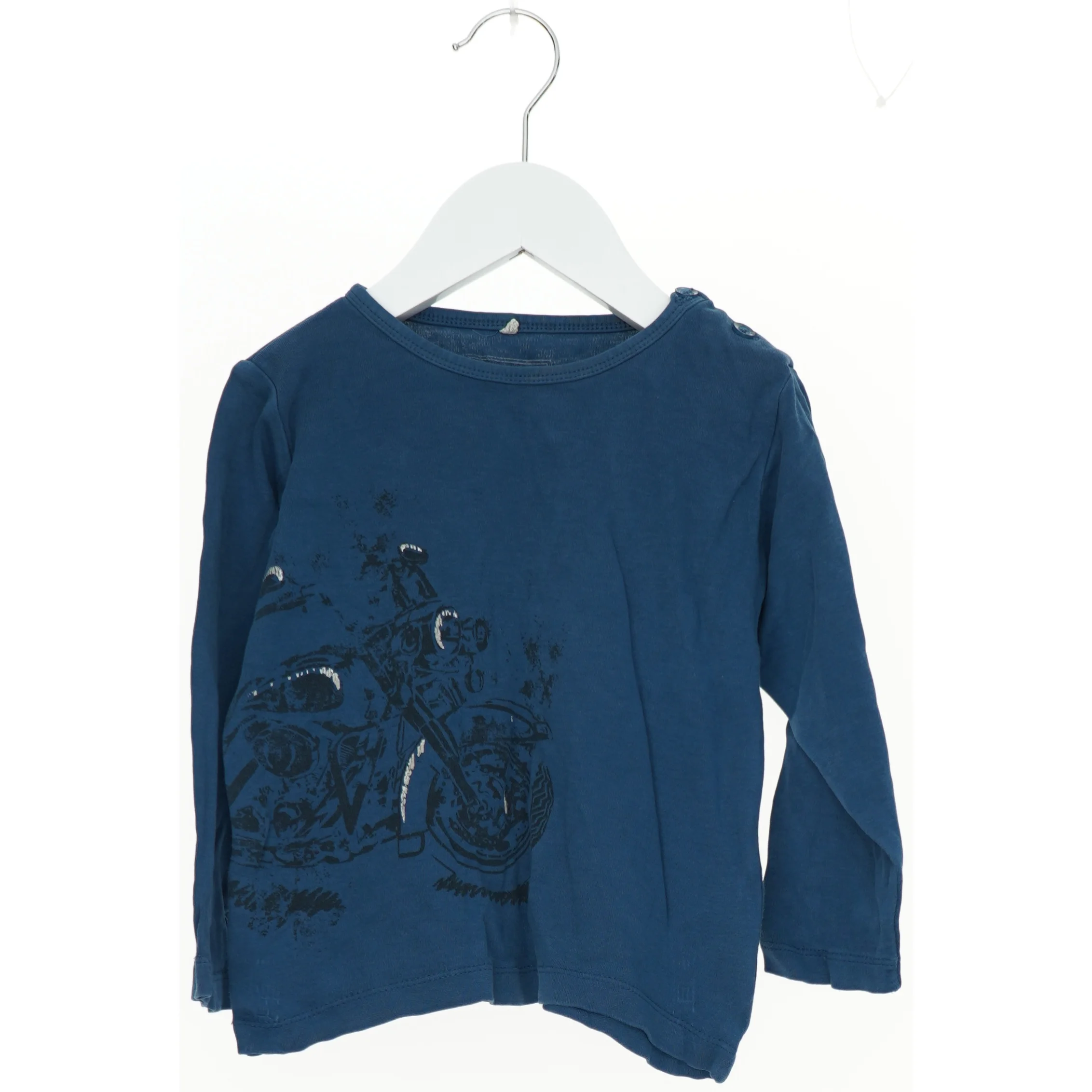 Langærmet bluse med motorcykeltryk fra Name It (str. 92)