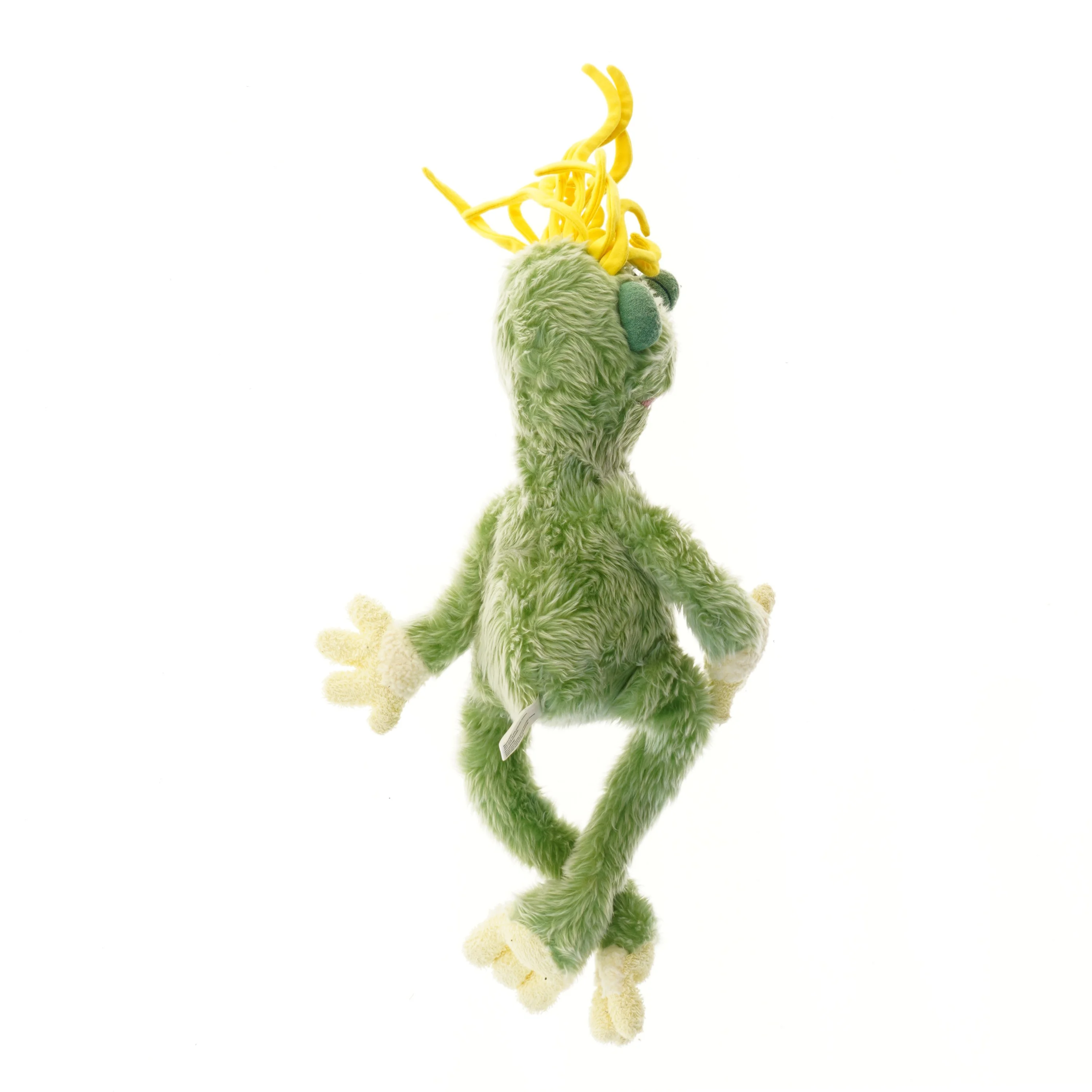 Plysdukke med grønt pels fra Krea (str. 50 cm)