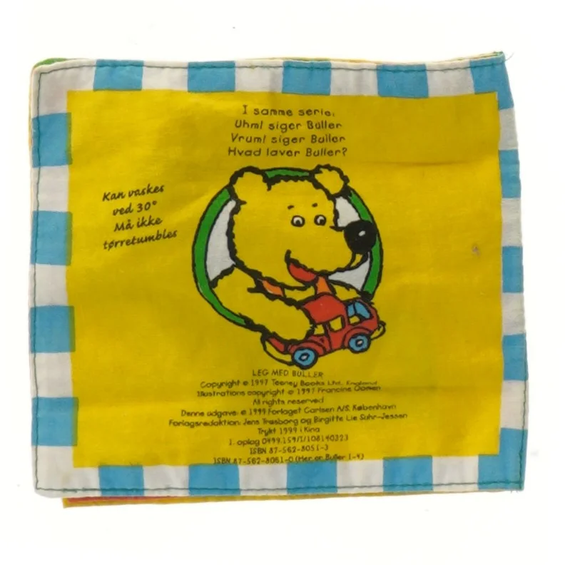 Børnebøger stofbog Leg med Buller fra CARLSEN af Francine Oomen (str. 14x13 cm) (Bog)