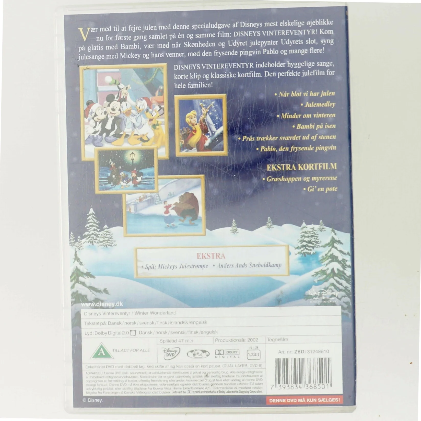 Disney's Vintereventyr DVD fra Disney med Mickey Mouse (DVD)