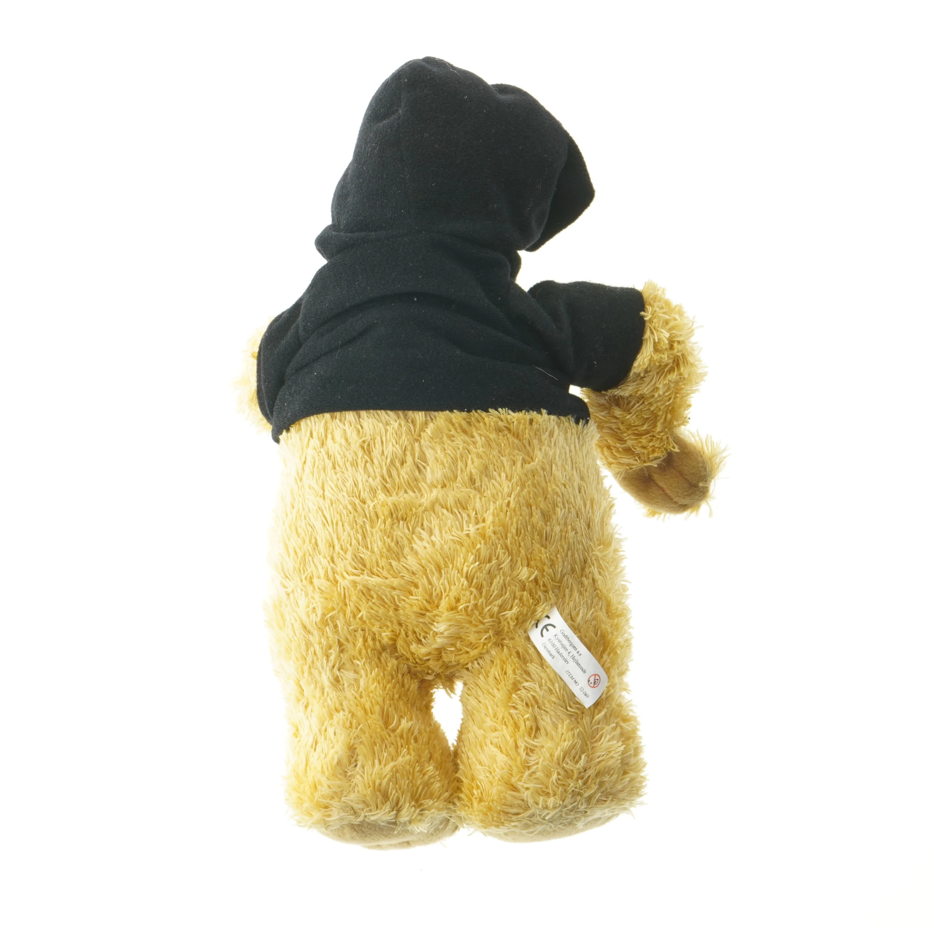 Tøjbamse med hættetrøje (str. 32 cm)