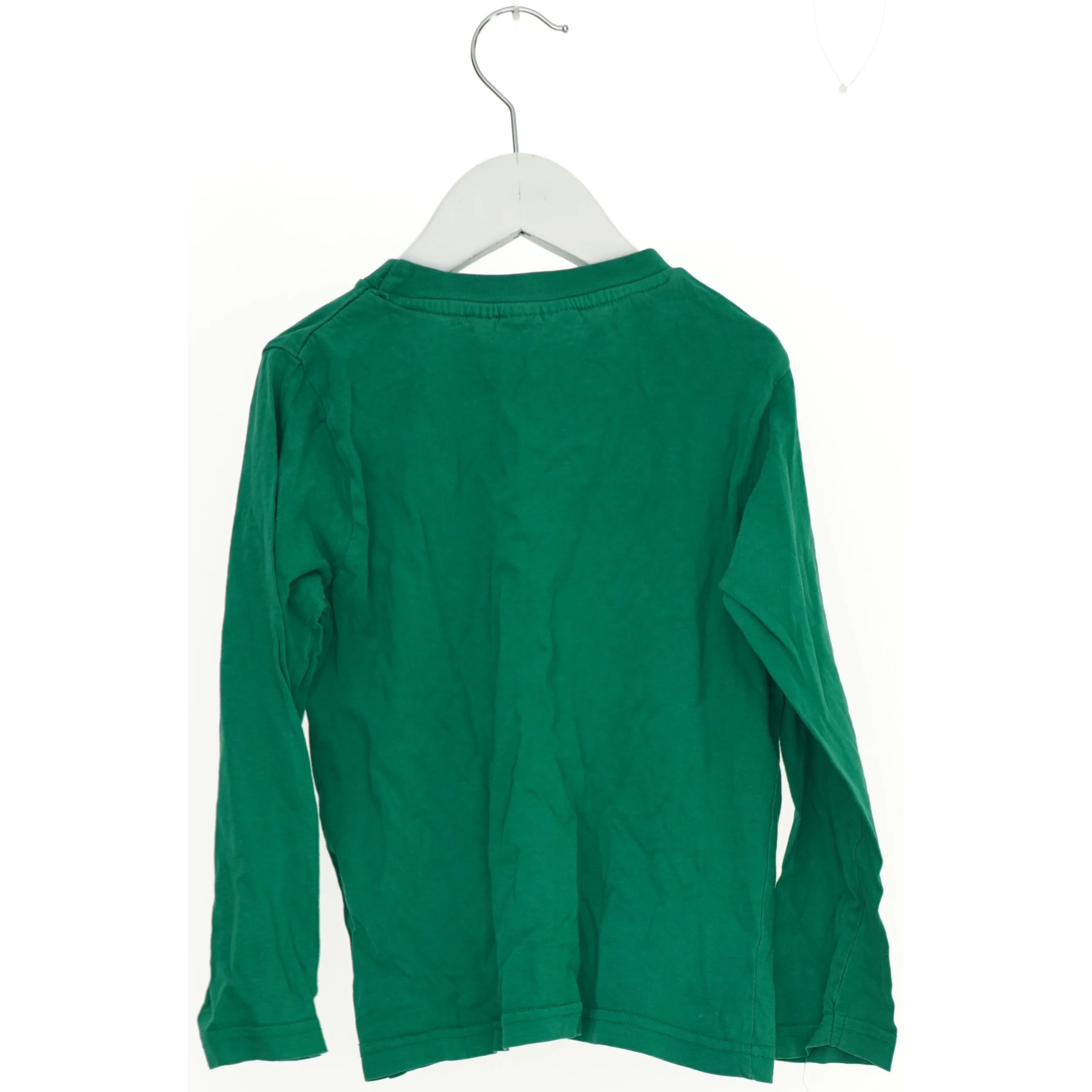 Grøn langærmet t-shirt til børn (str. 110)