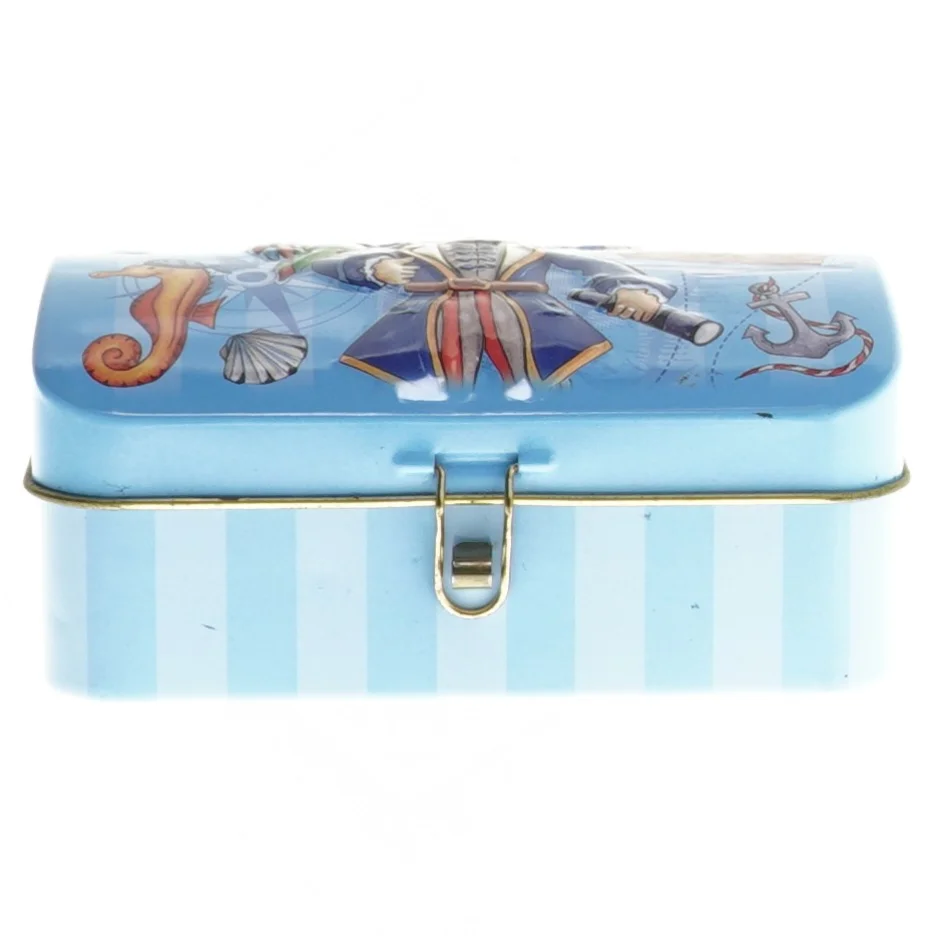 Blikæske med mini bowling sæt fra Heidel (str. 11,5x8 cm)