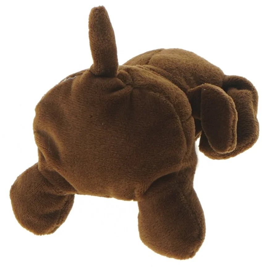 Blød hund bamse (str. 13 cm)