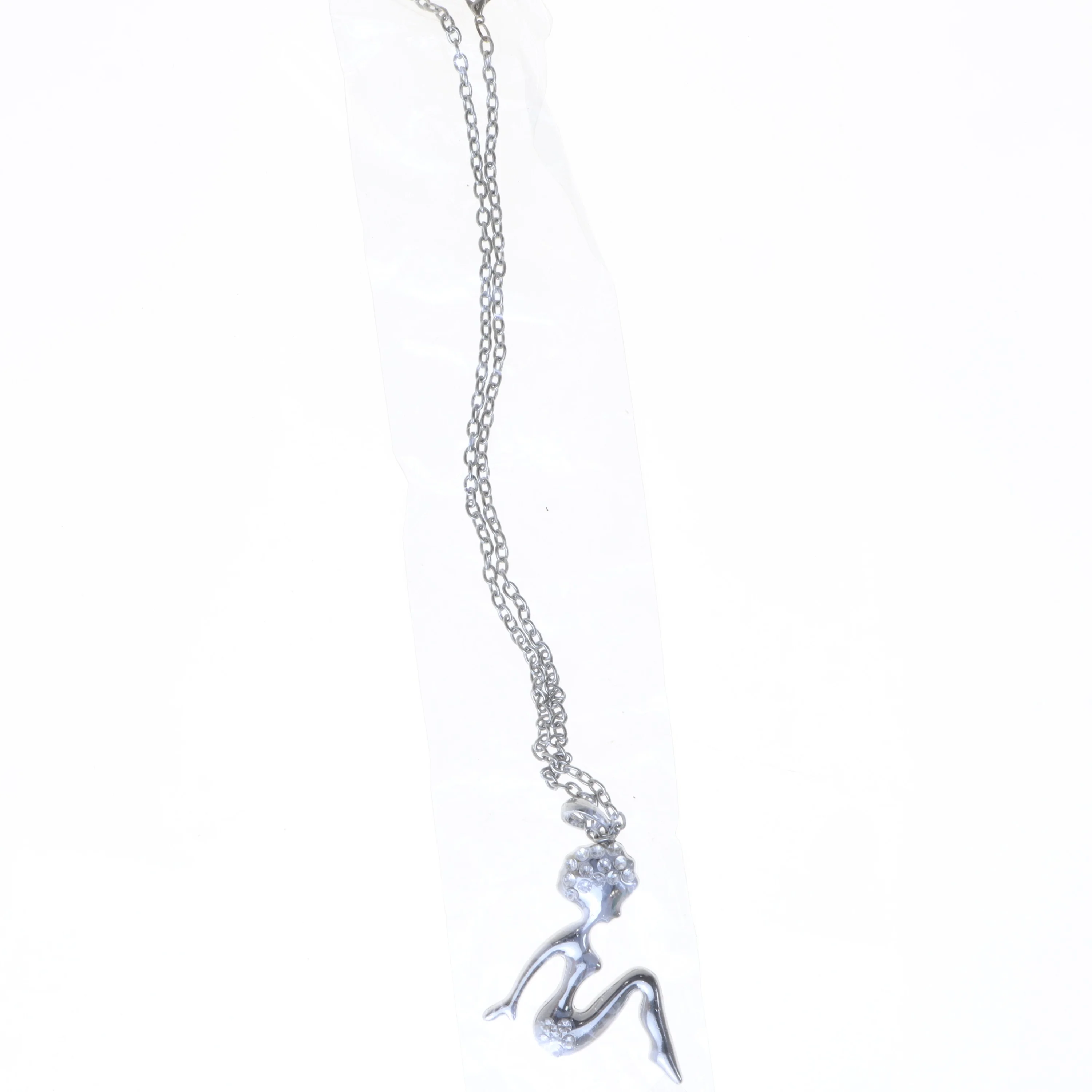 Sølv halskæde med figur vedhæng fra Fashion Jewelry (str. 60 cm)