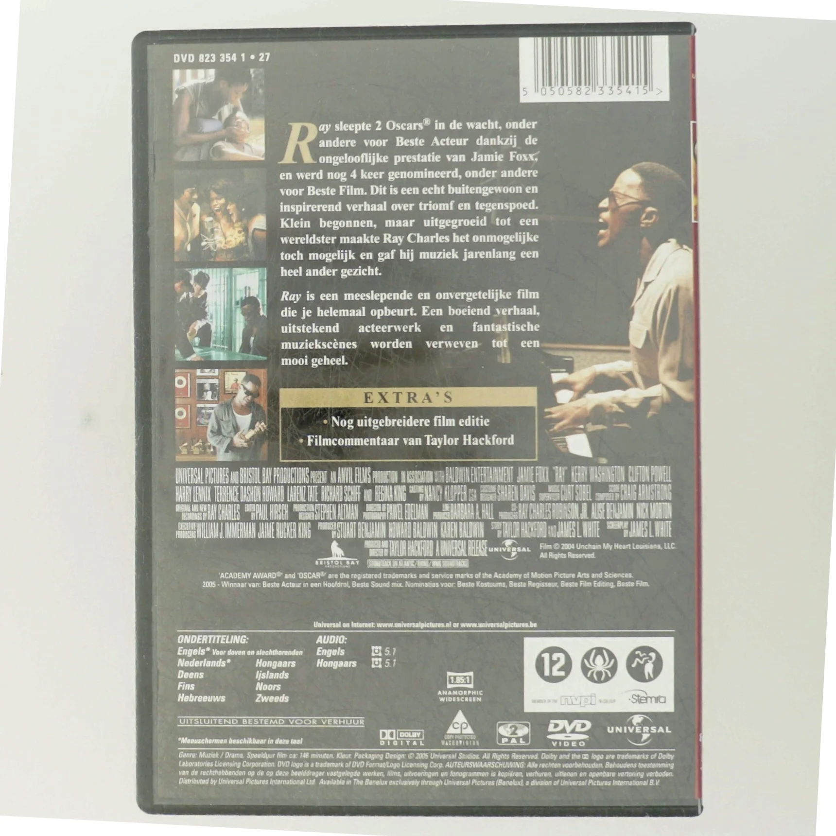 DVD 'Ray' med Jamie Foxx fra Universal