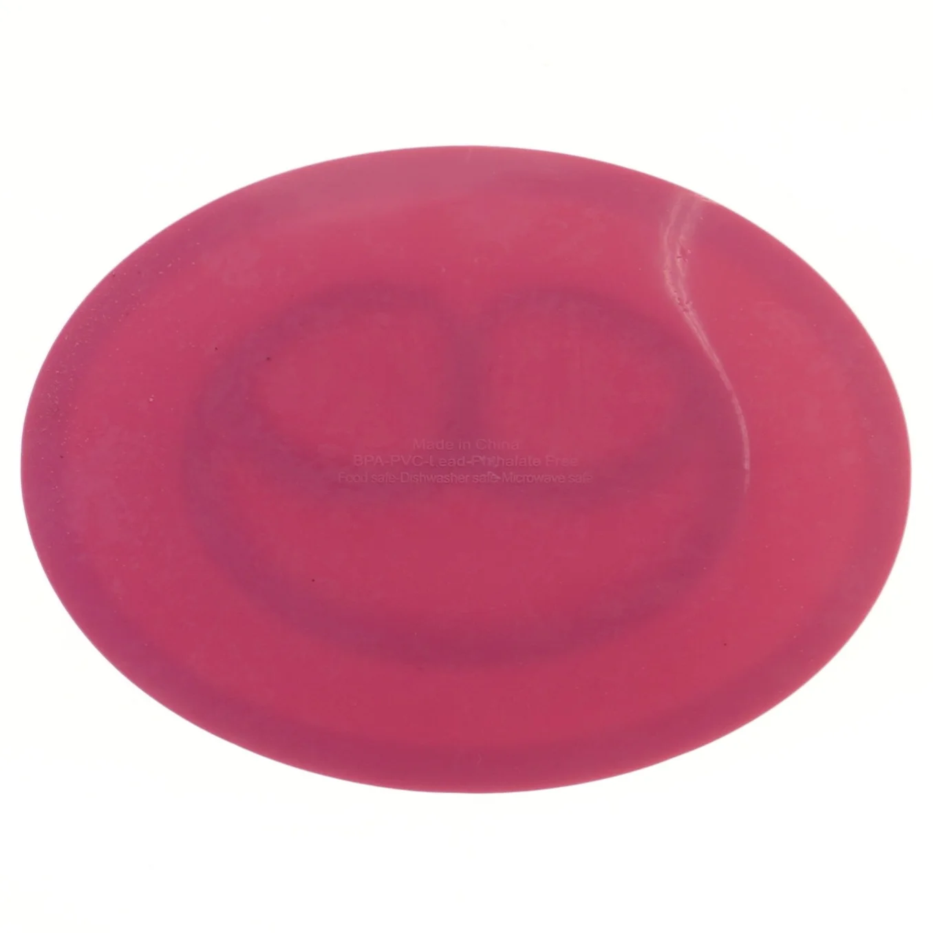 Rund silikone tallerken med rum (str. 27 cm)