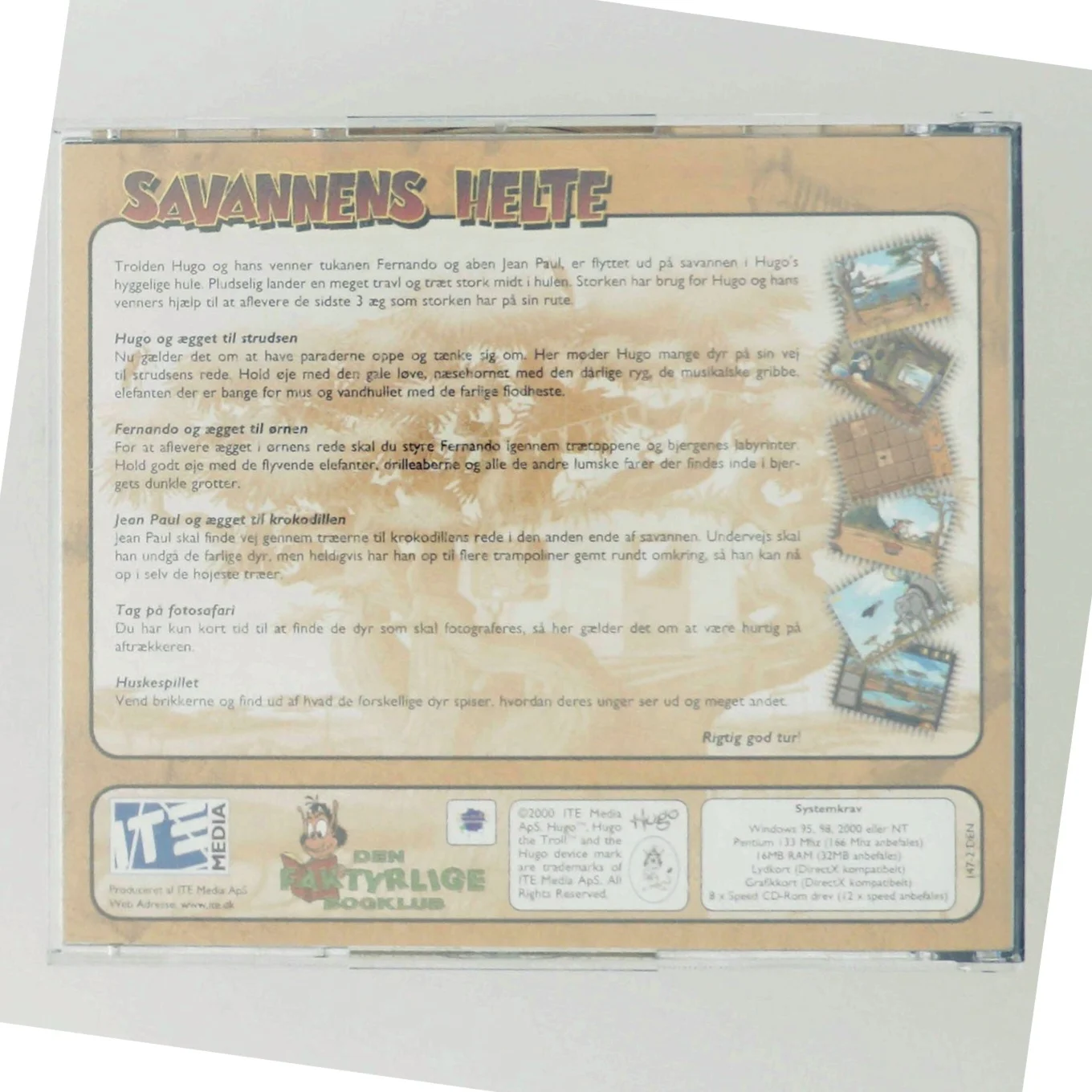 Hugo: Savannens Helte PC-spil fra ITE Media