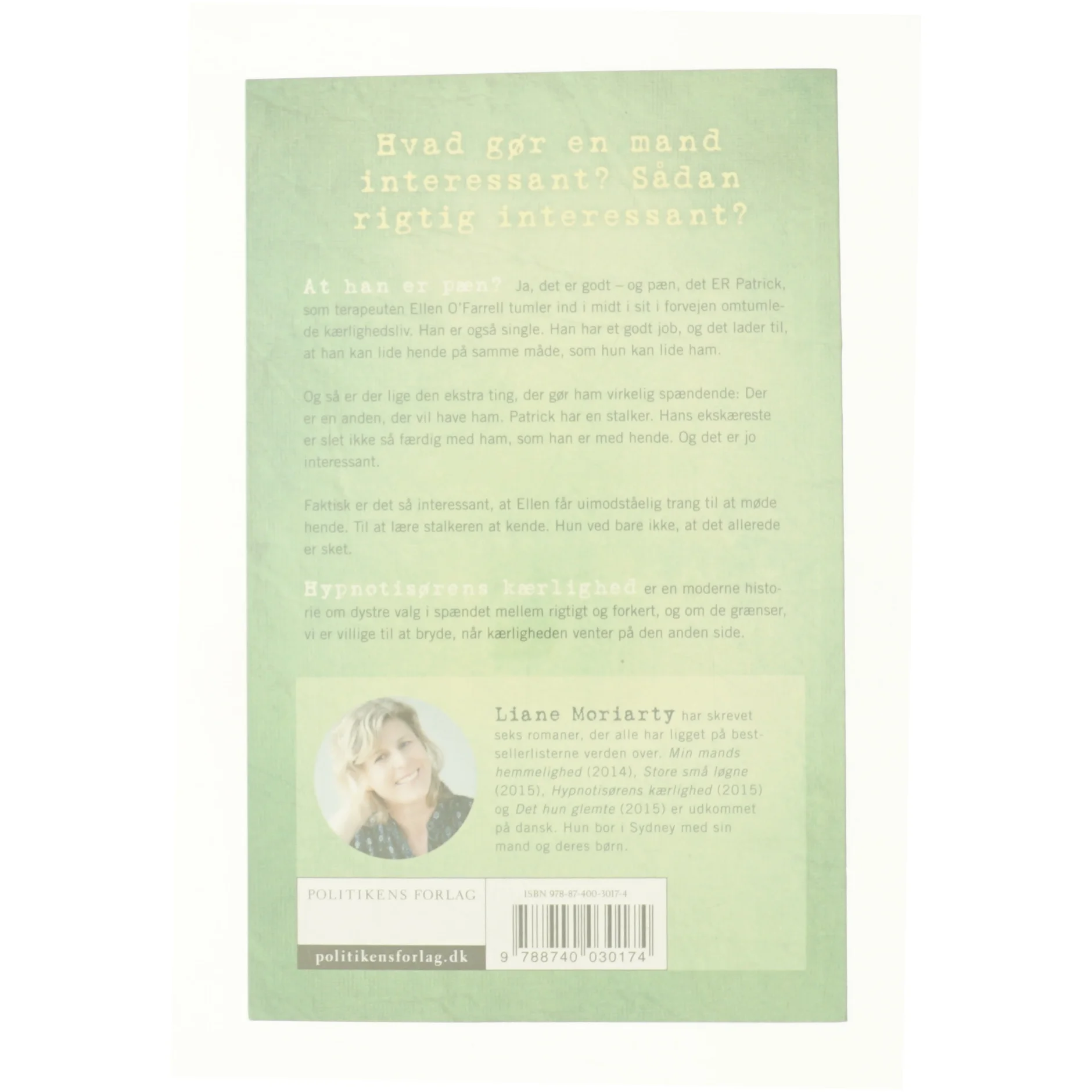 Hypnotisørens kærlighed af Liane Moriarty (Bog)