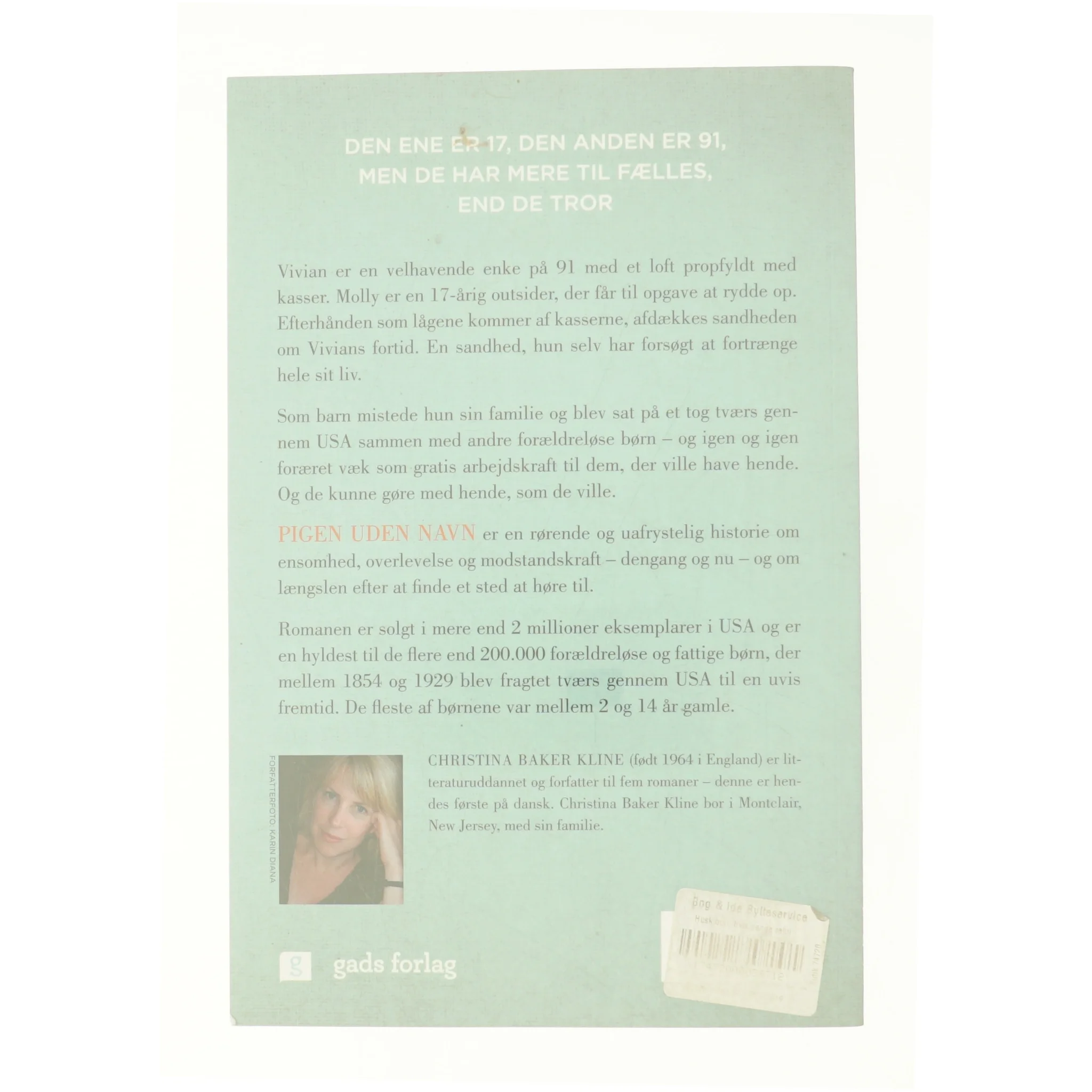 Pigen uden navn af Christina Baker Kline (bog)