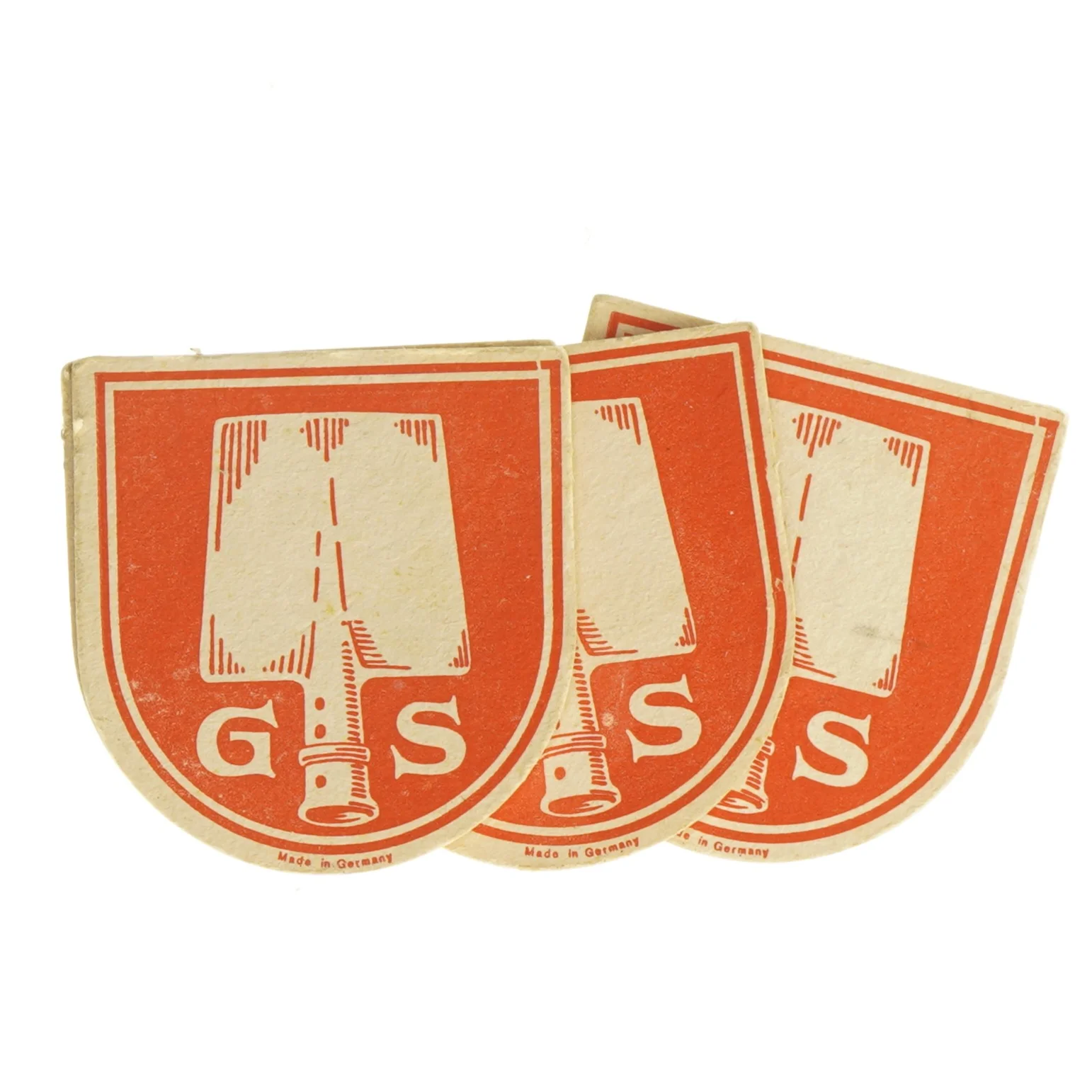 Vintage Spatenbräu Munchen ølbrikker fra Gs (str. 11,5x11 cm)