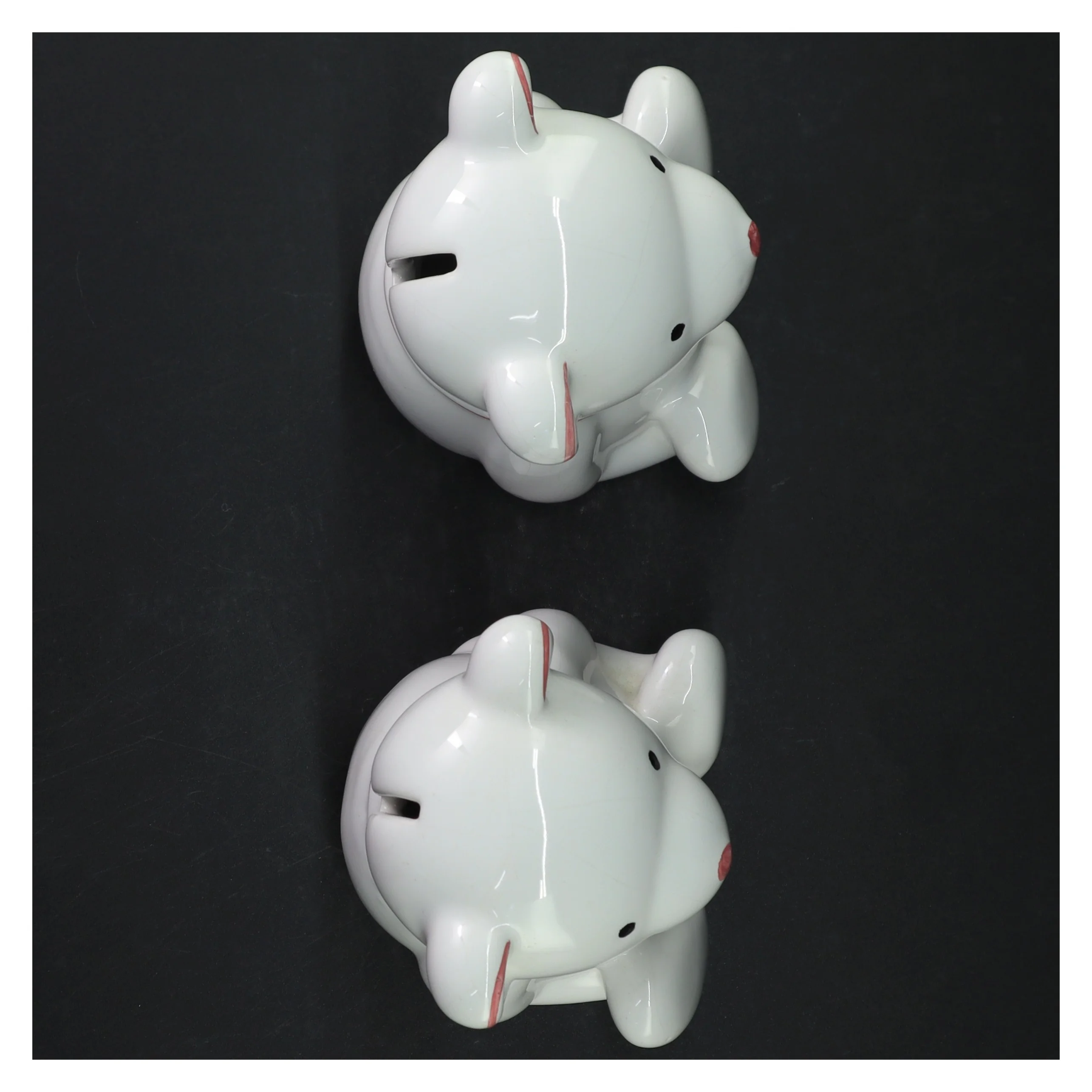 Keramik sparegris sæt (str. H. 14,5 cm)